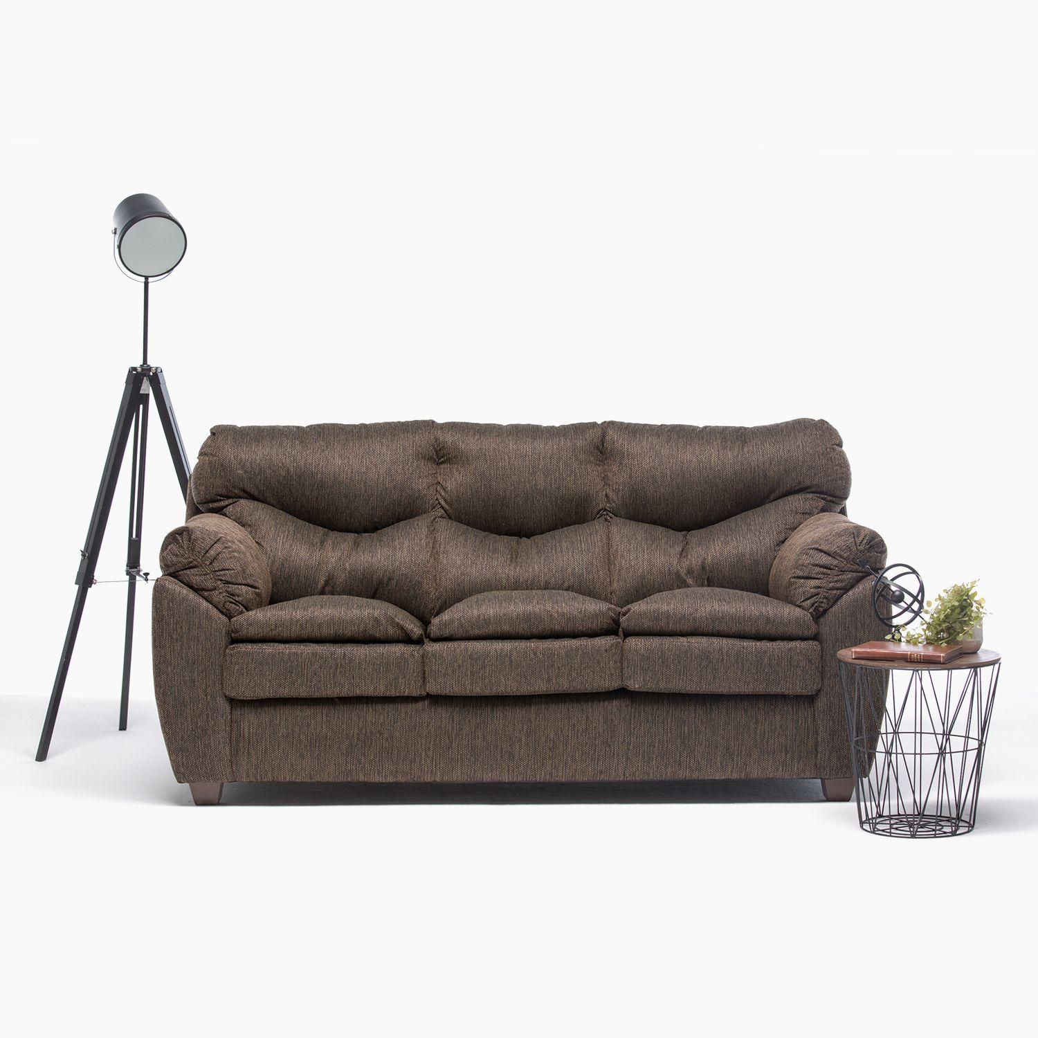 Sofa 3C Alessandra Tela Café-1