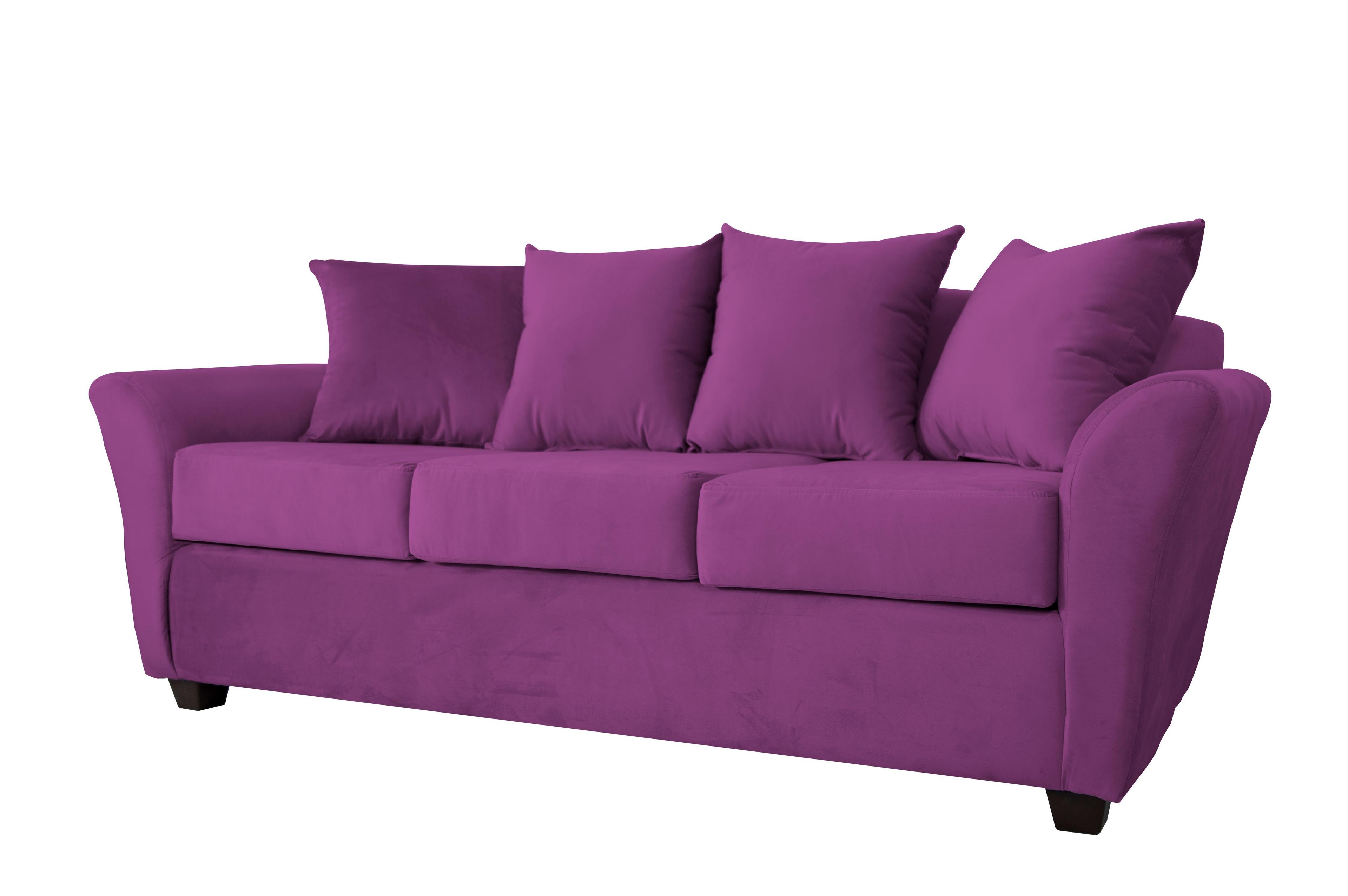 Sofa 3C Gaviota Felpa Morado-3