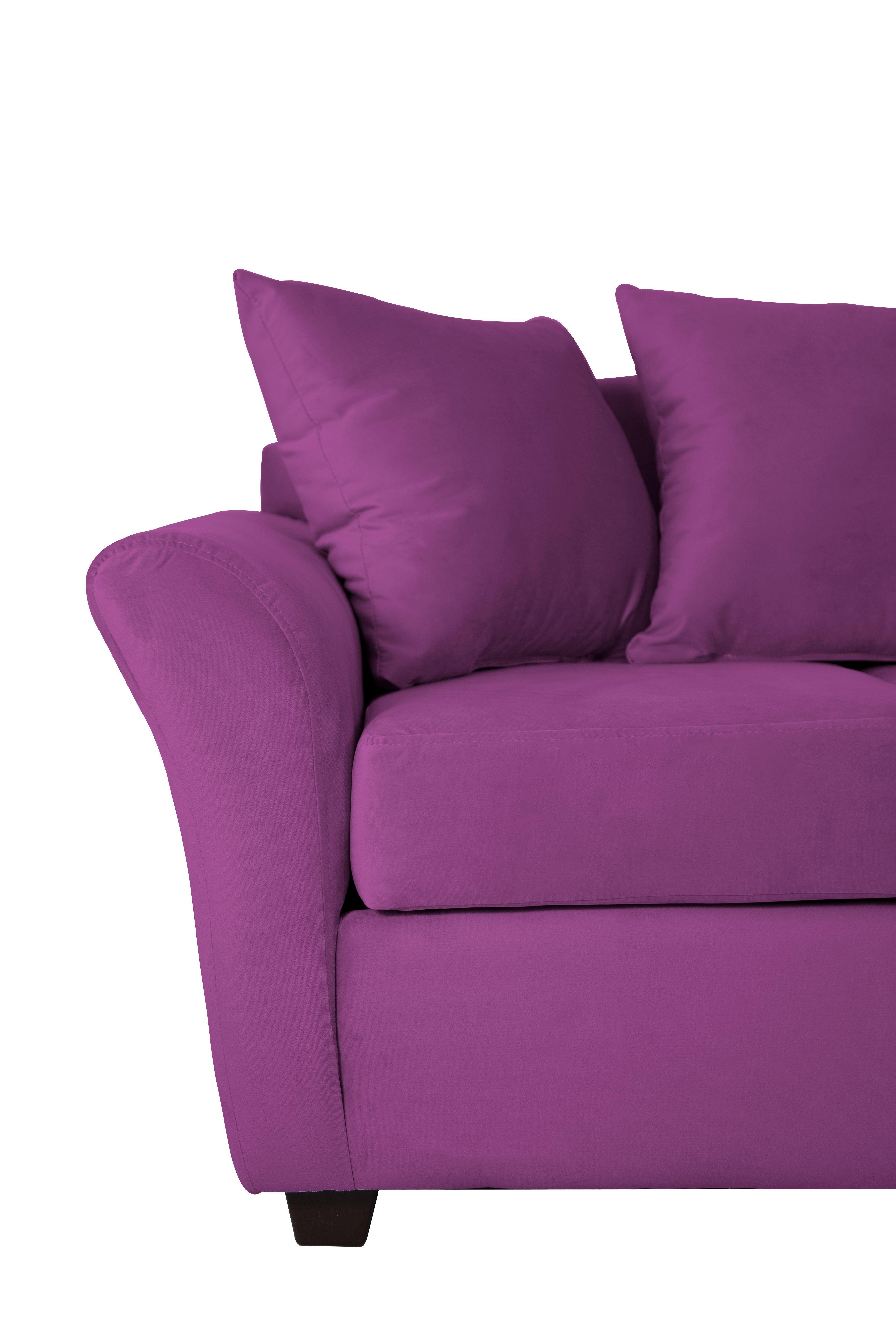 Sofa 3C Gaviota Felpa Morado-4