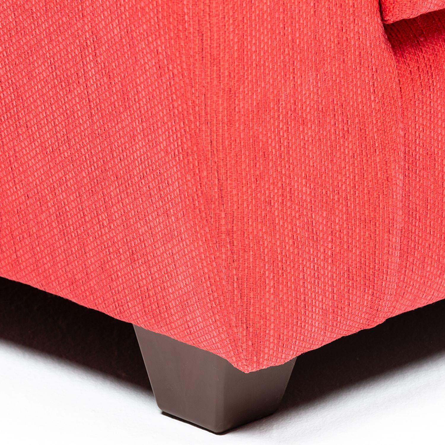 Sofa 3C Alessandra Tela Rojo-3