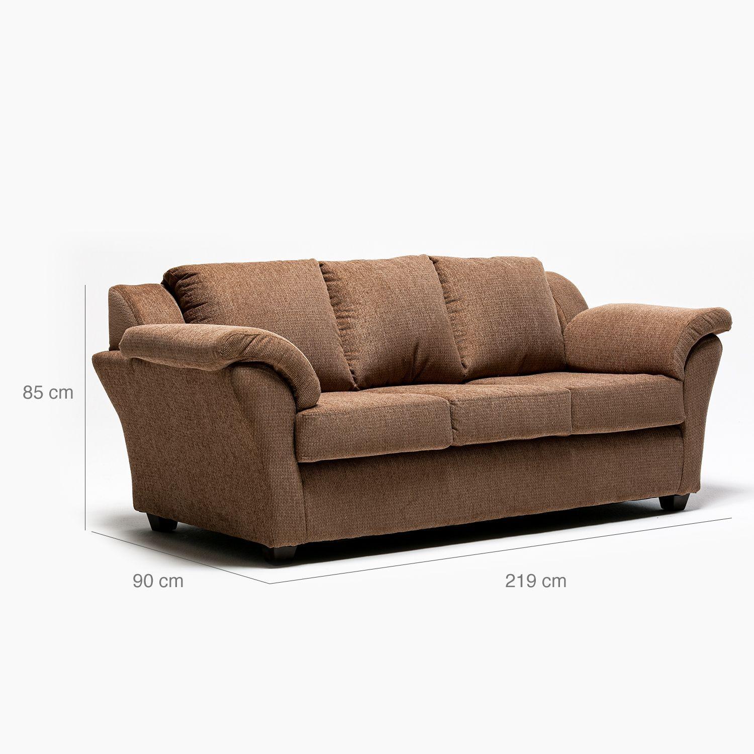 Sofa 3C Normandie Chenille Cafe-2