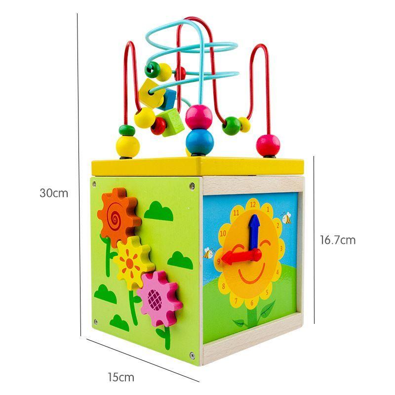 Cubo Didáctico Juguete De Madera Bebe Infantil-2