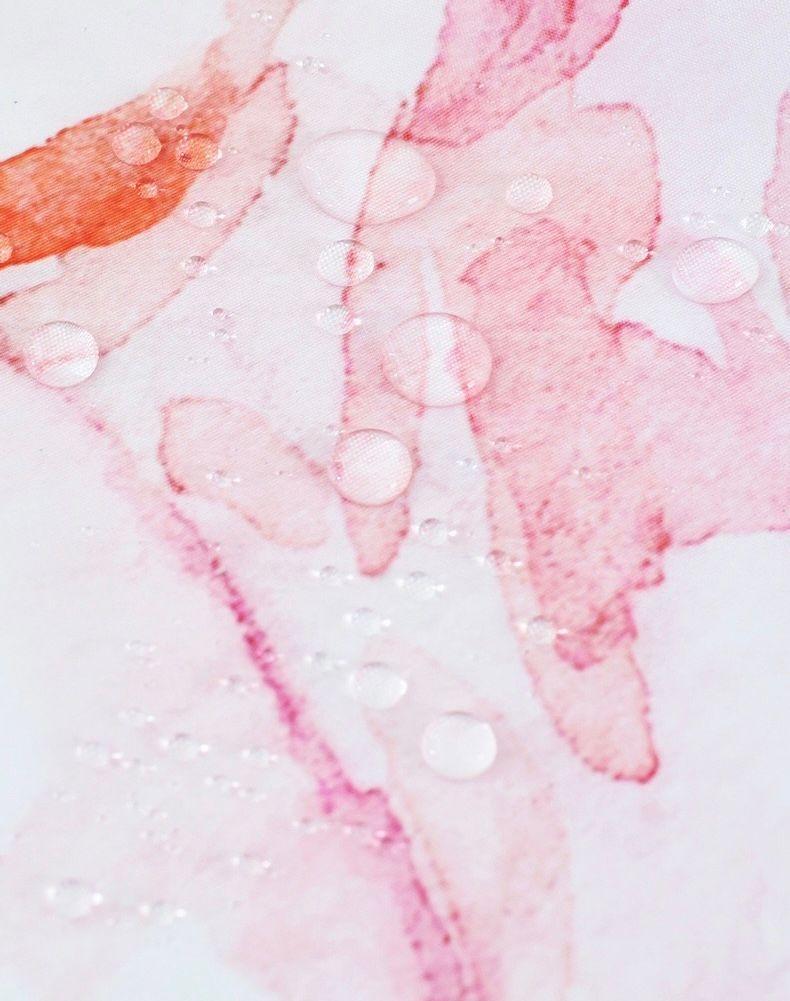 CORTINA DE BAÑO GENERO 600 G IMPERMEABLE CON DISEÑO DE MARIPOSAS-1