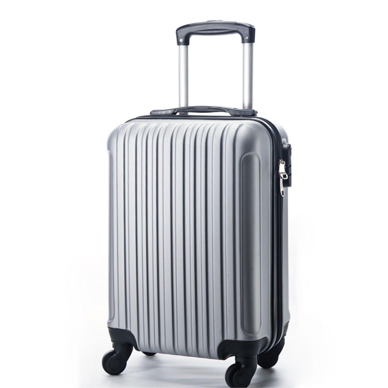 Maletas de Viaje para Cabina color gris con lineas-0