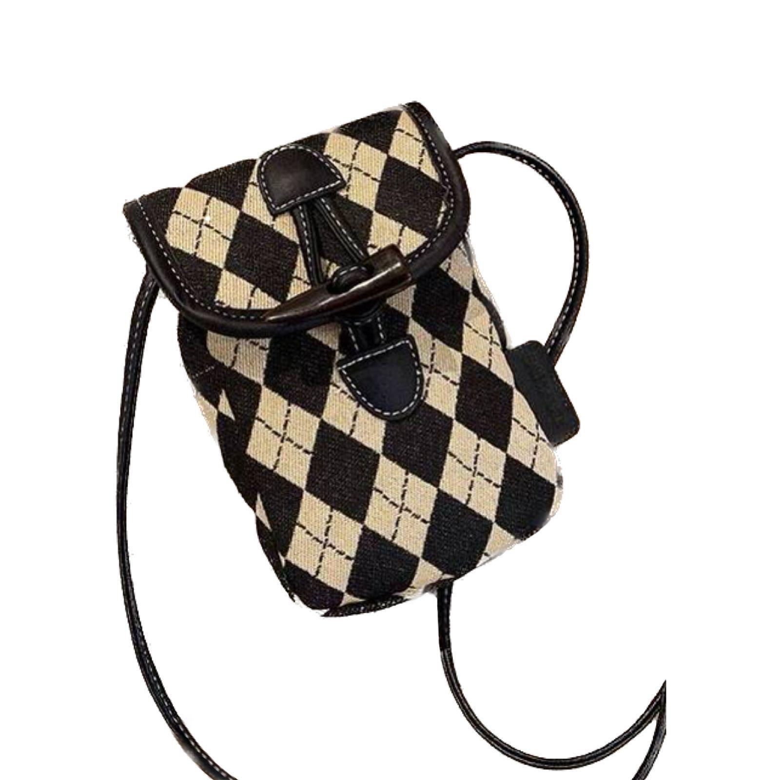 Cartera Bolso mini bag De Celular Negro y Blanco-0