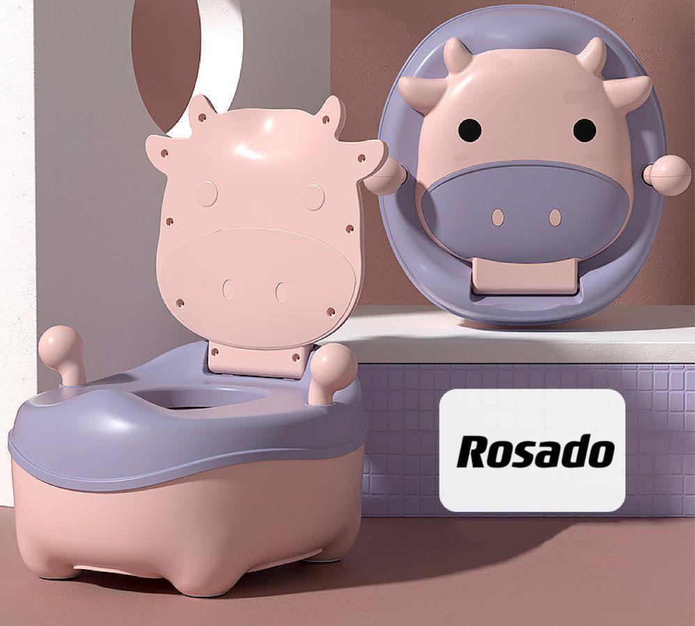 Pelela Baño Wc Niña Infantil Rosada Vaca-2