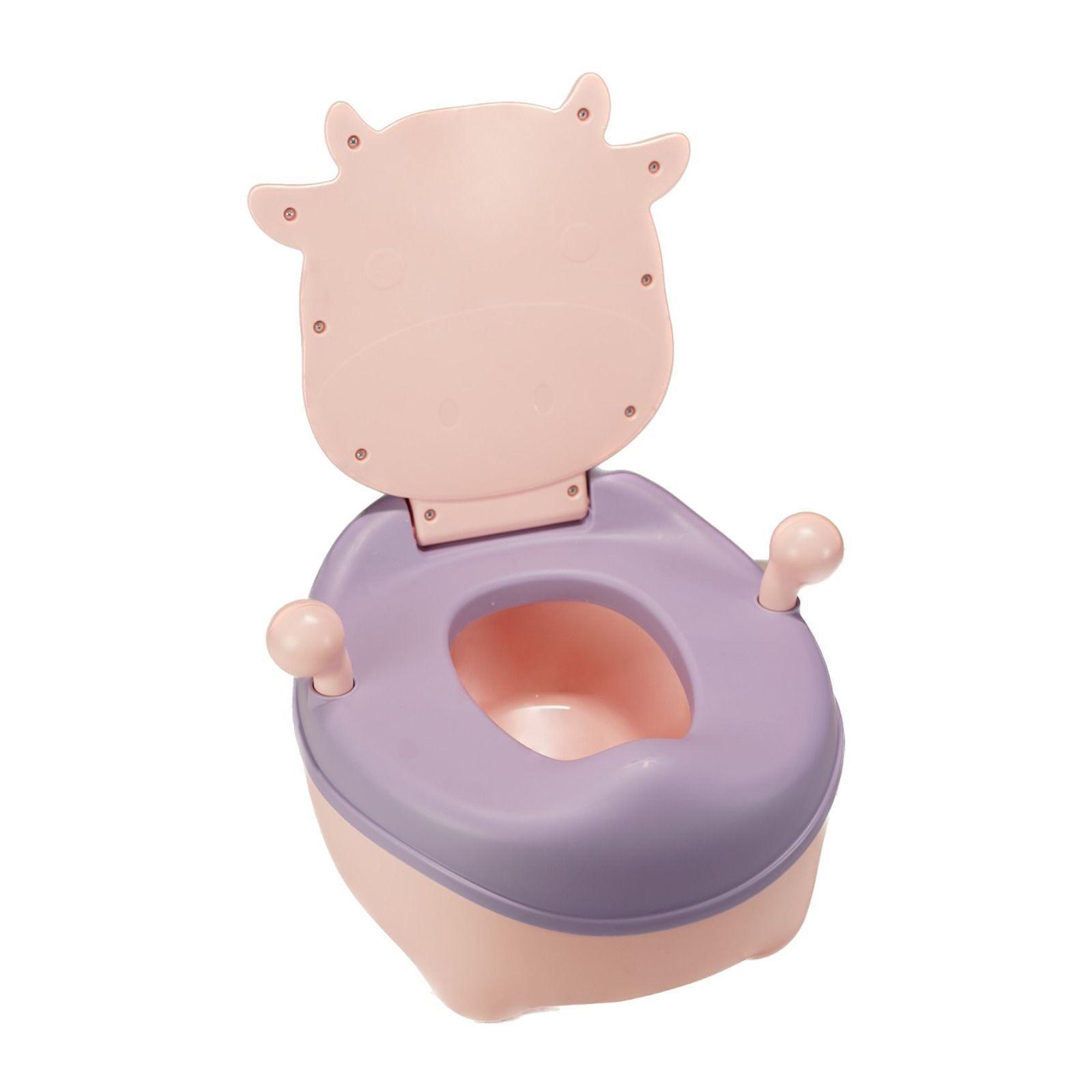 Pelela Baño Wc Niña Infantil Rosada Vaca-1