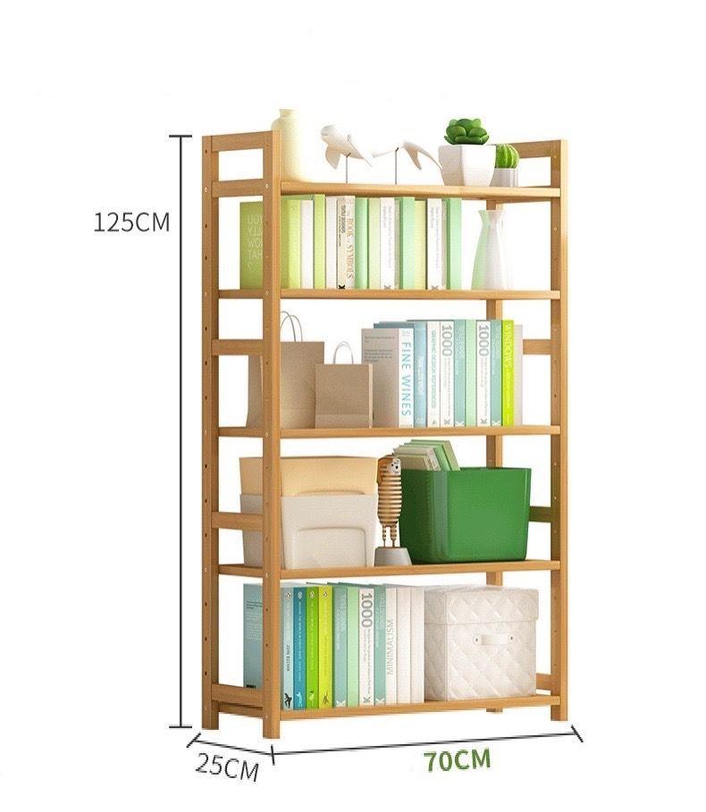 Estante 5 Niveles Ajustable Organizador De Bambú Cocina Baño Libros-4