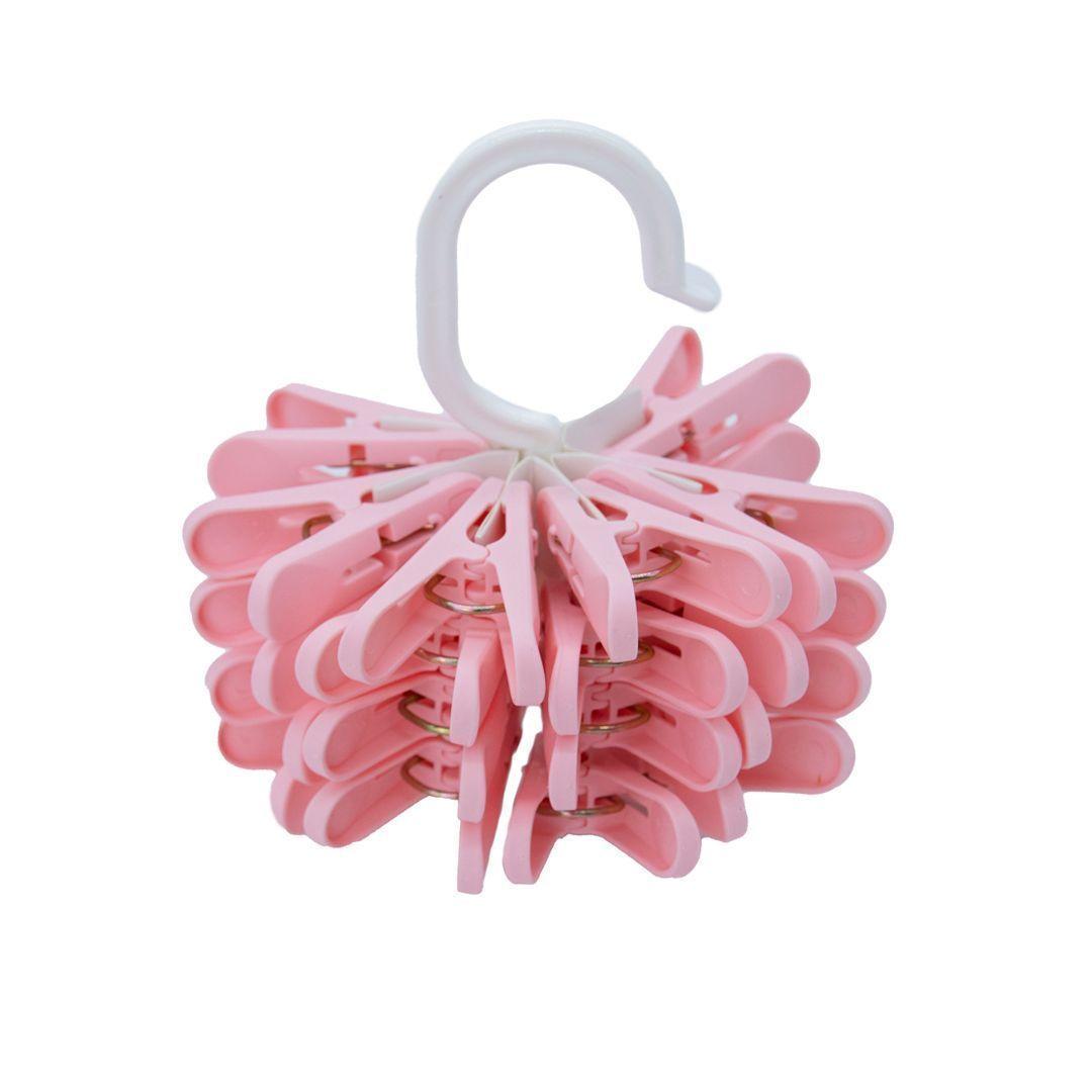 Set 24 Pinzas para Ropa Rosado-0