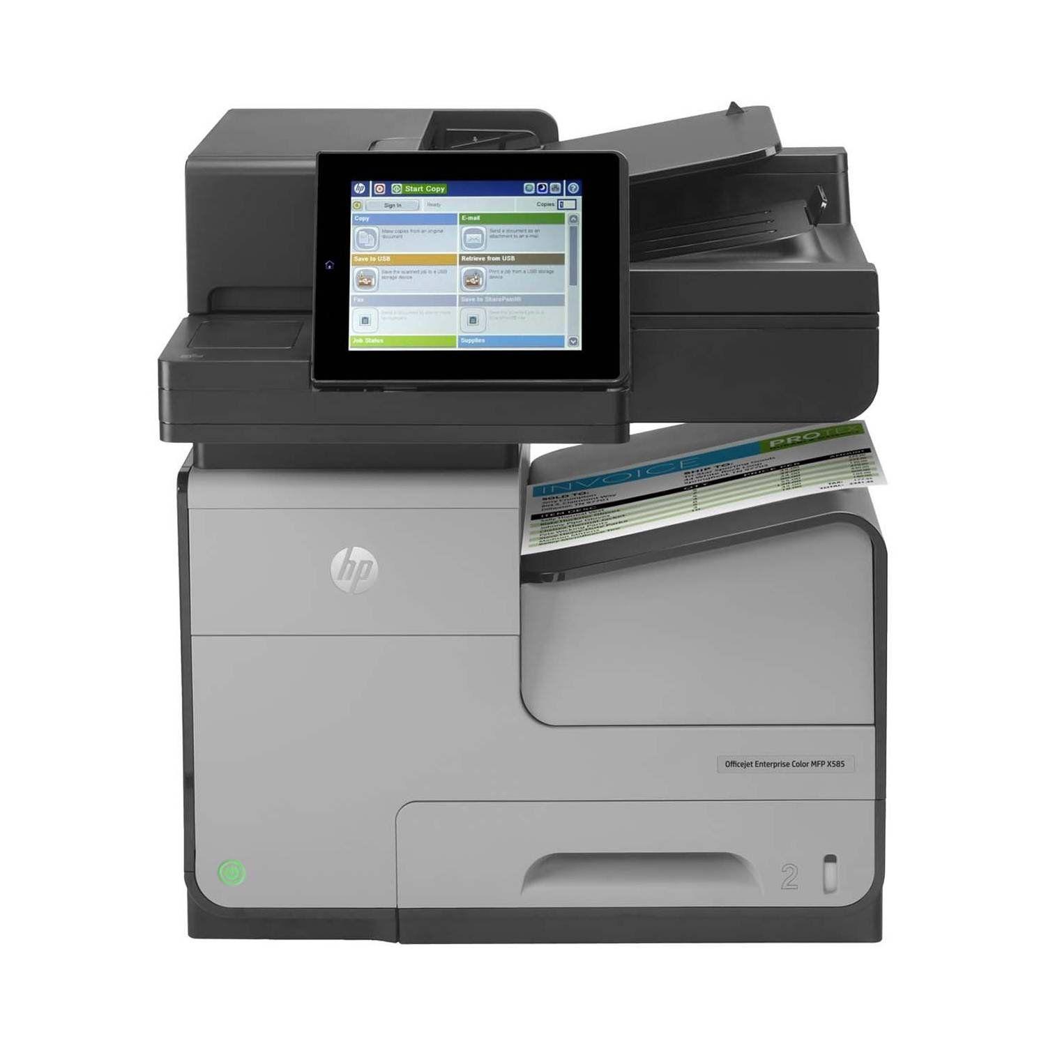 Impresora Multifuncional a Color HP OfficeJet Enterprise MFP X585f-0
