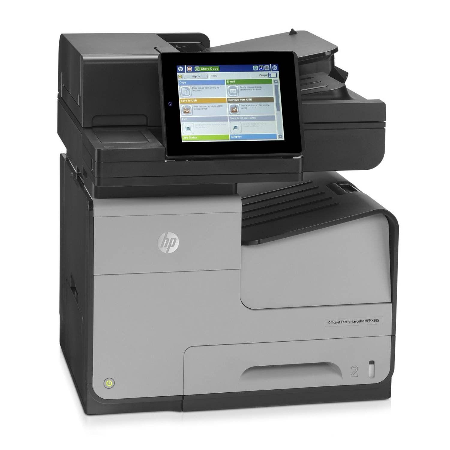 Impresora Multifuncional a Color HP OfficeJet Enterprise MFP X585f-1