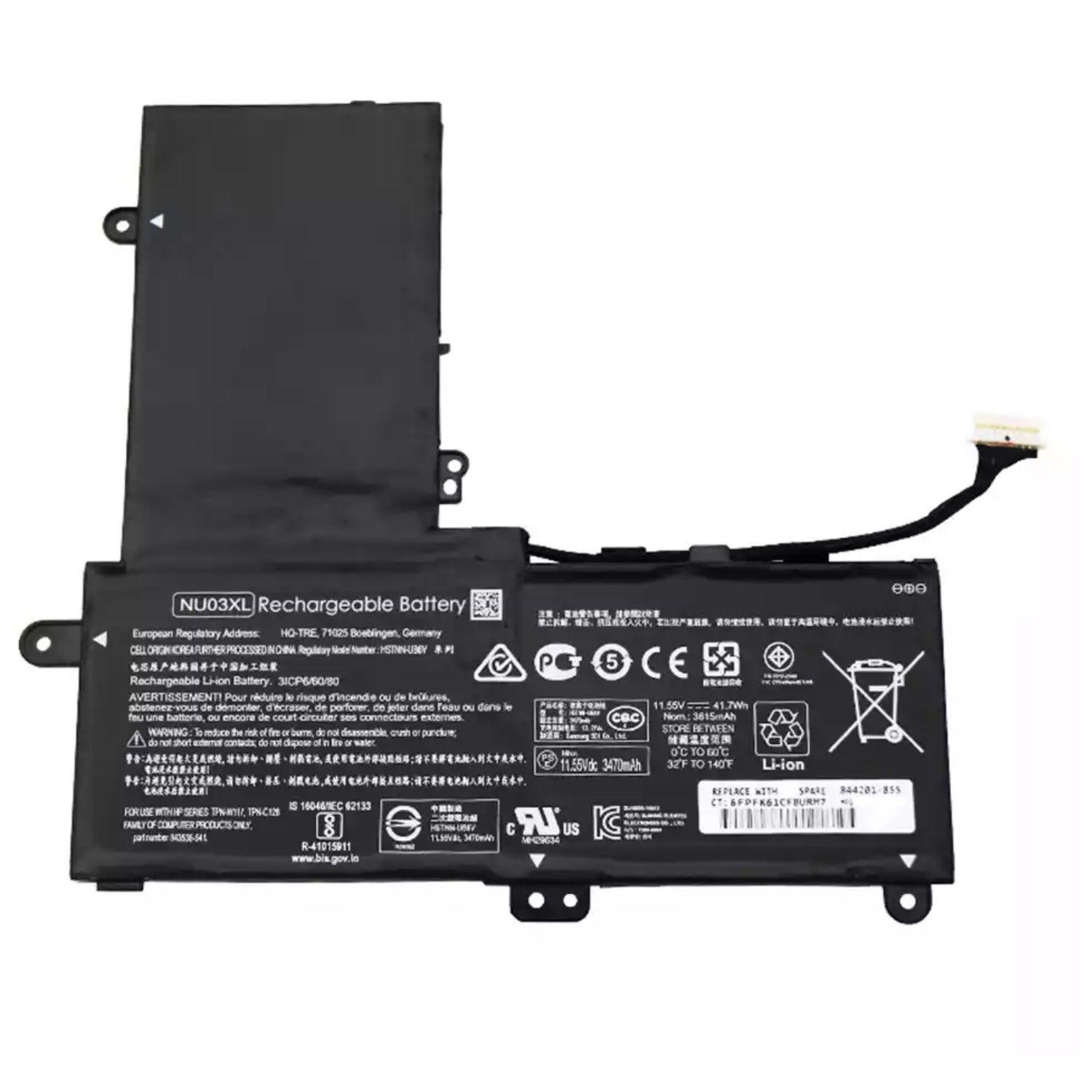 Batería 3C 40Wh 3.61Ah Lithium-ion NU03XL-0