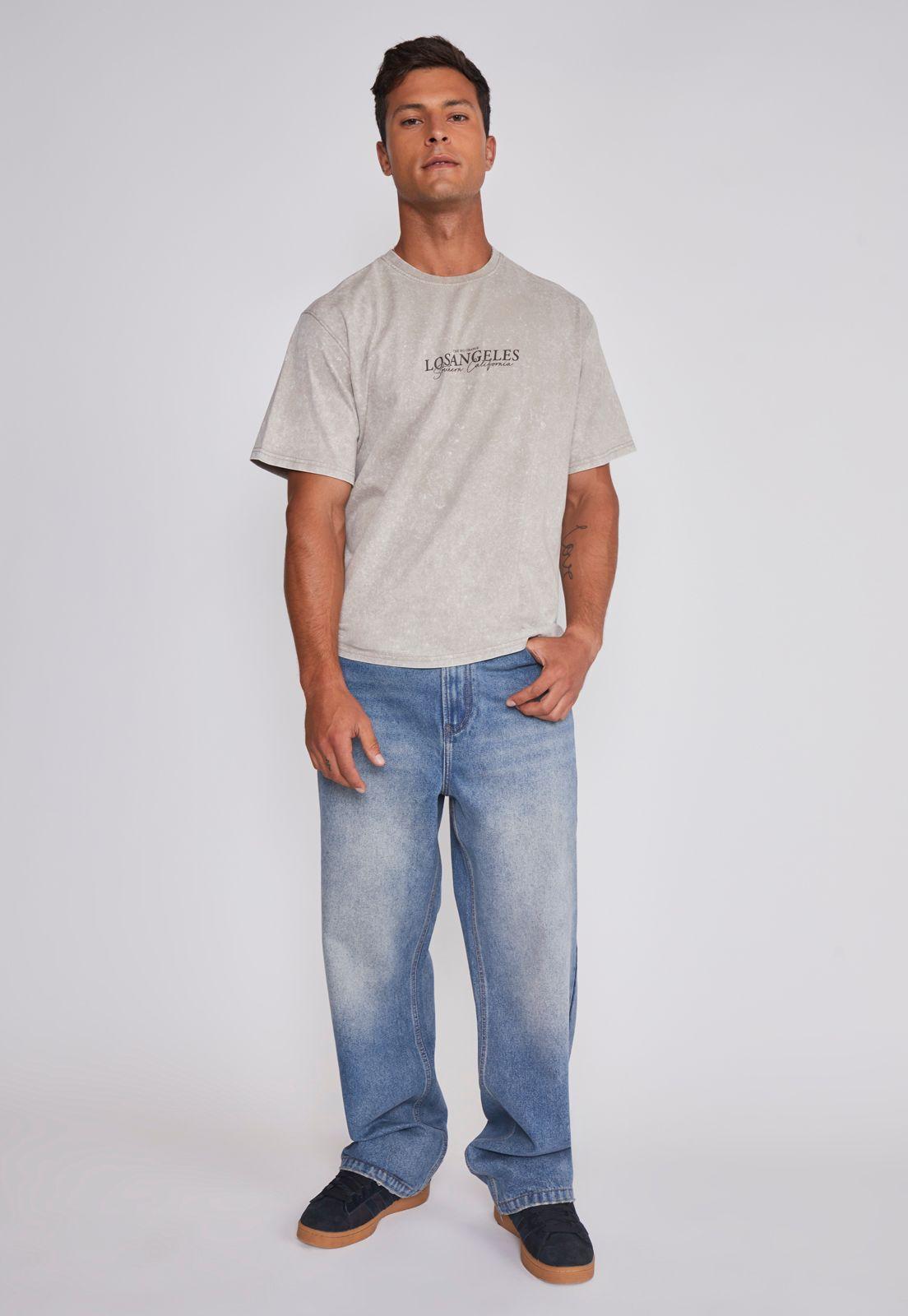 Polera Hombre Relaxed Los Angeles Café Sioux-2