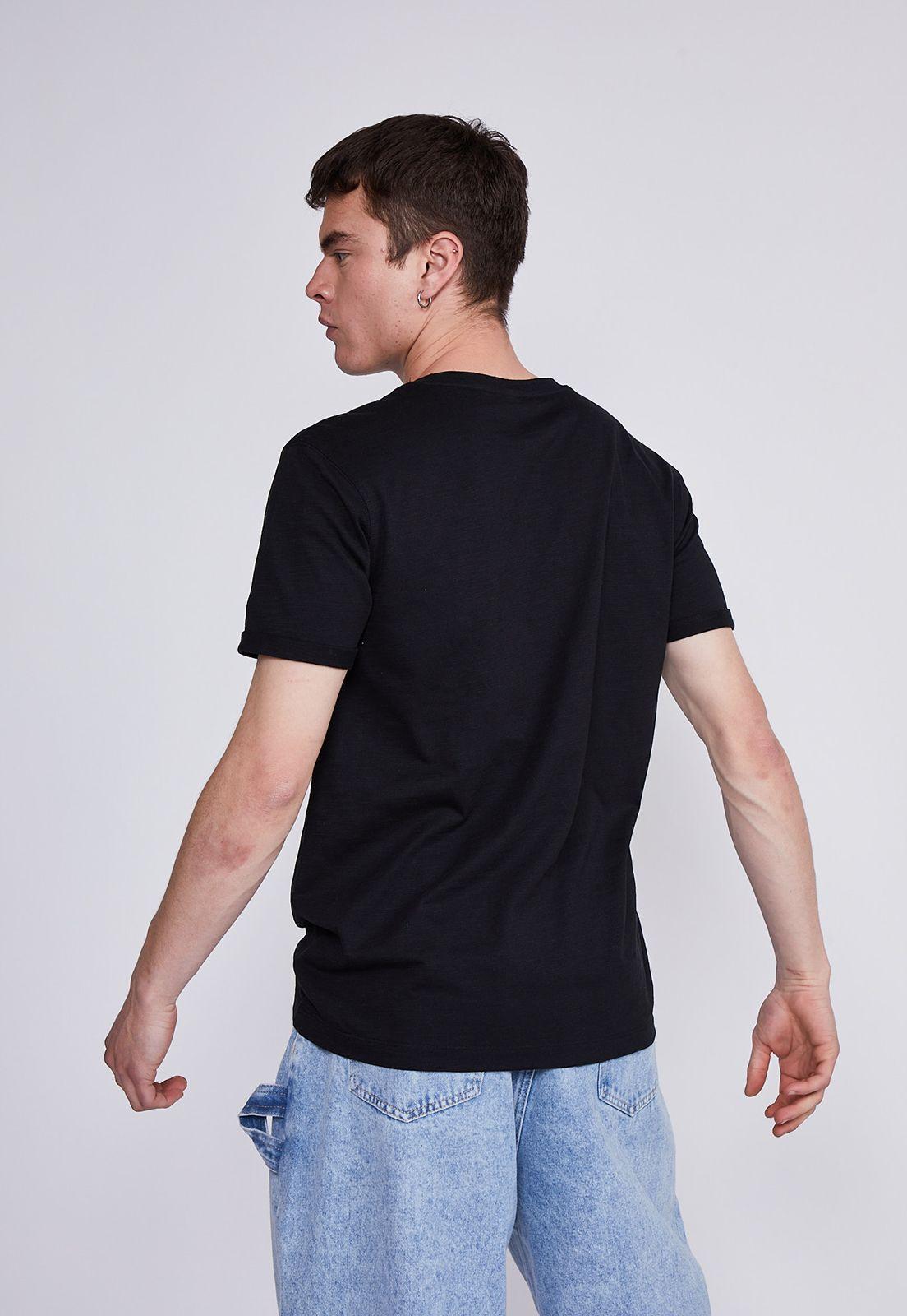 Polera Hombre Negro Bolsillo Sioux-2