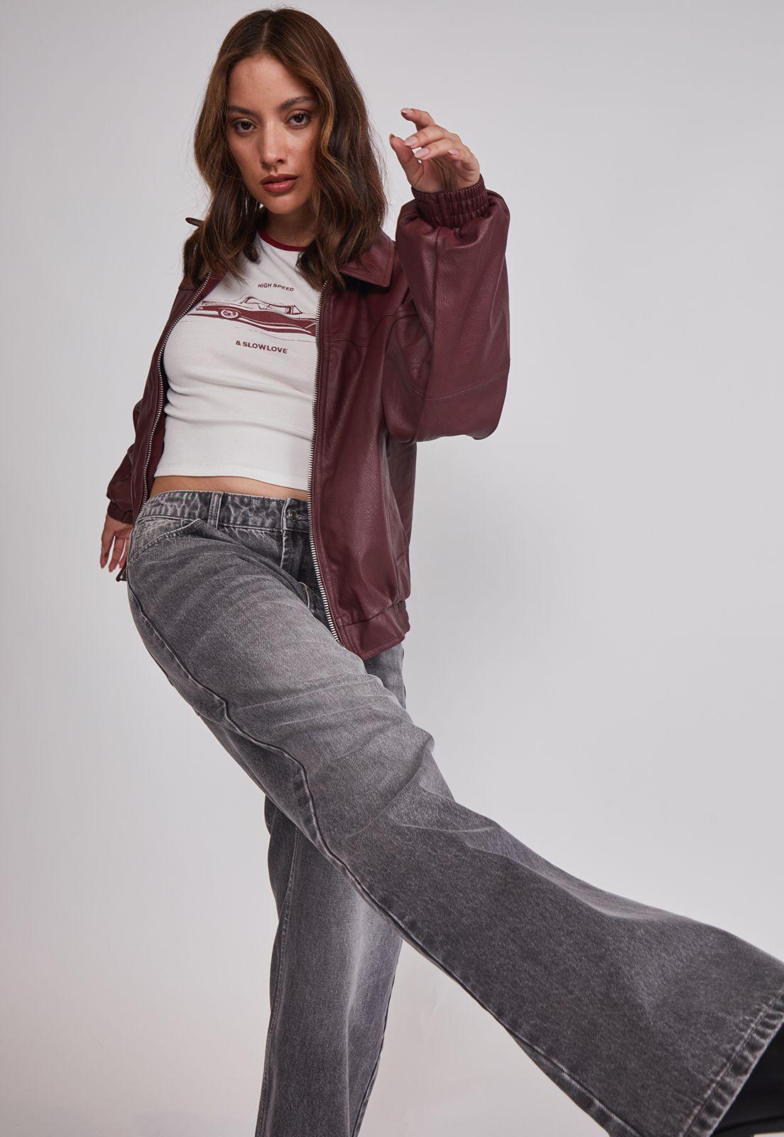 Jeans Mujer Baggy Tiro Medio Gris Sioux-4