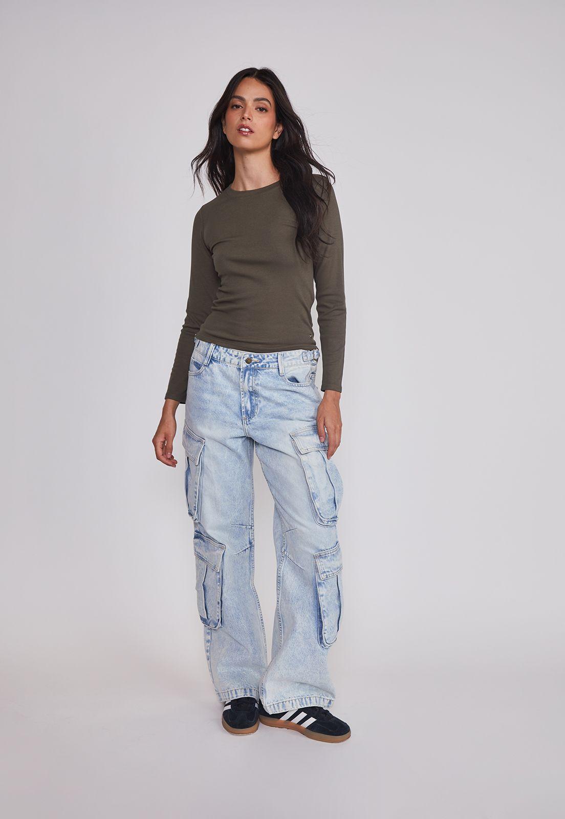 Camiseta Mujer Termica Verde Sioux-2