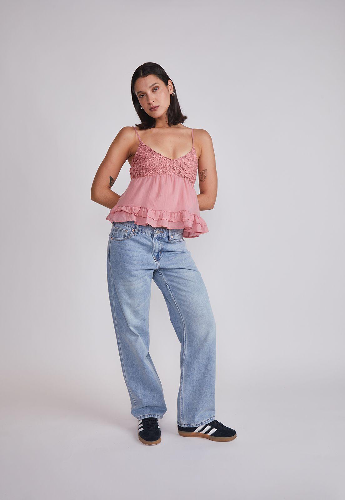 Blusa Mujer Pabilo Floral Rosado Sioux-4