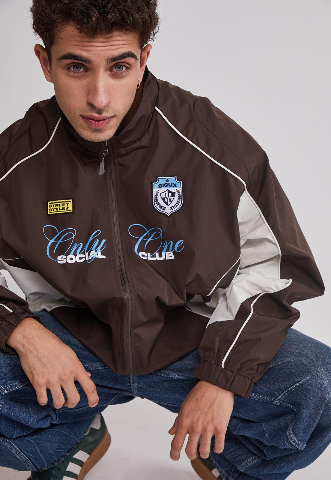 Cortaviento Hombre Técnico Sport Café Sioux-3