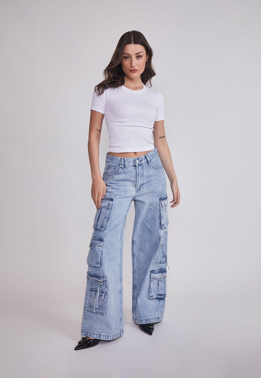 Polera Mujer Basic Ajustada Blanco Sioux-4