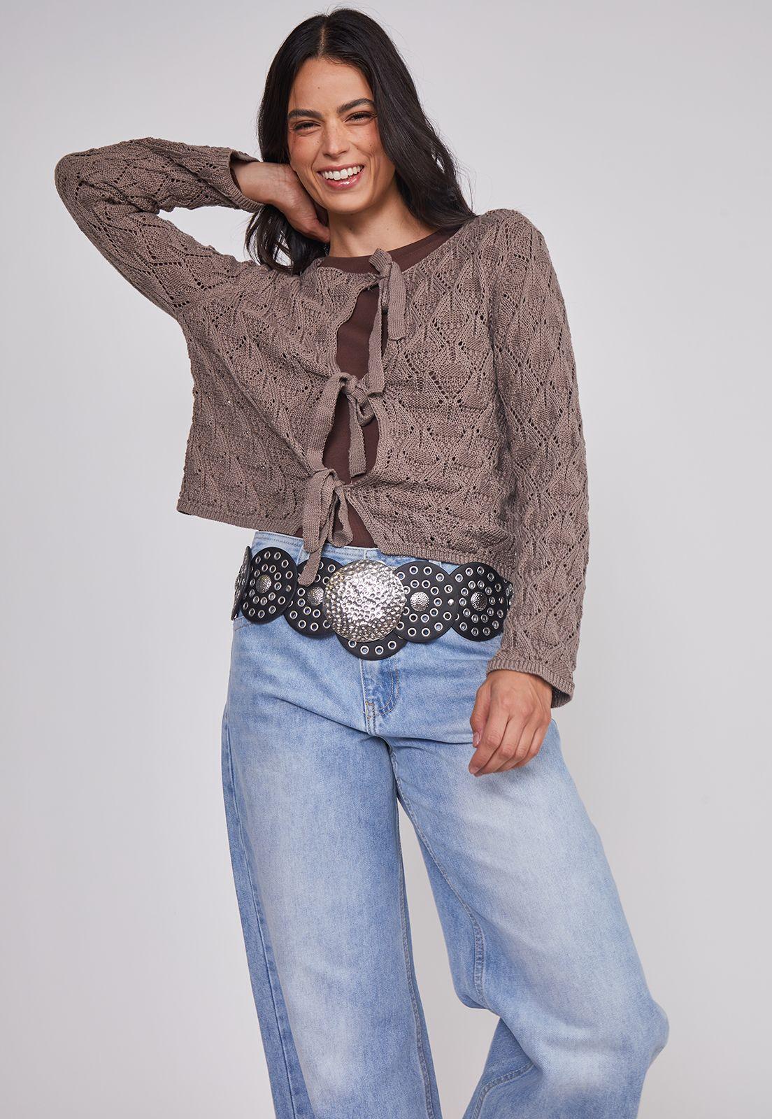 Jeans Mujer Folded Tiro Alto Celeste Sioux-5