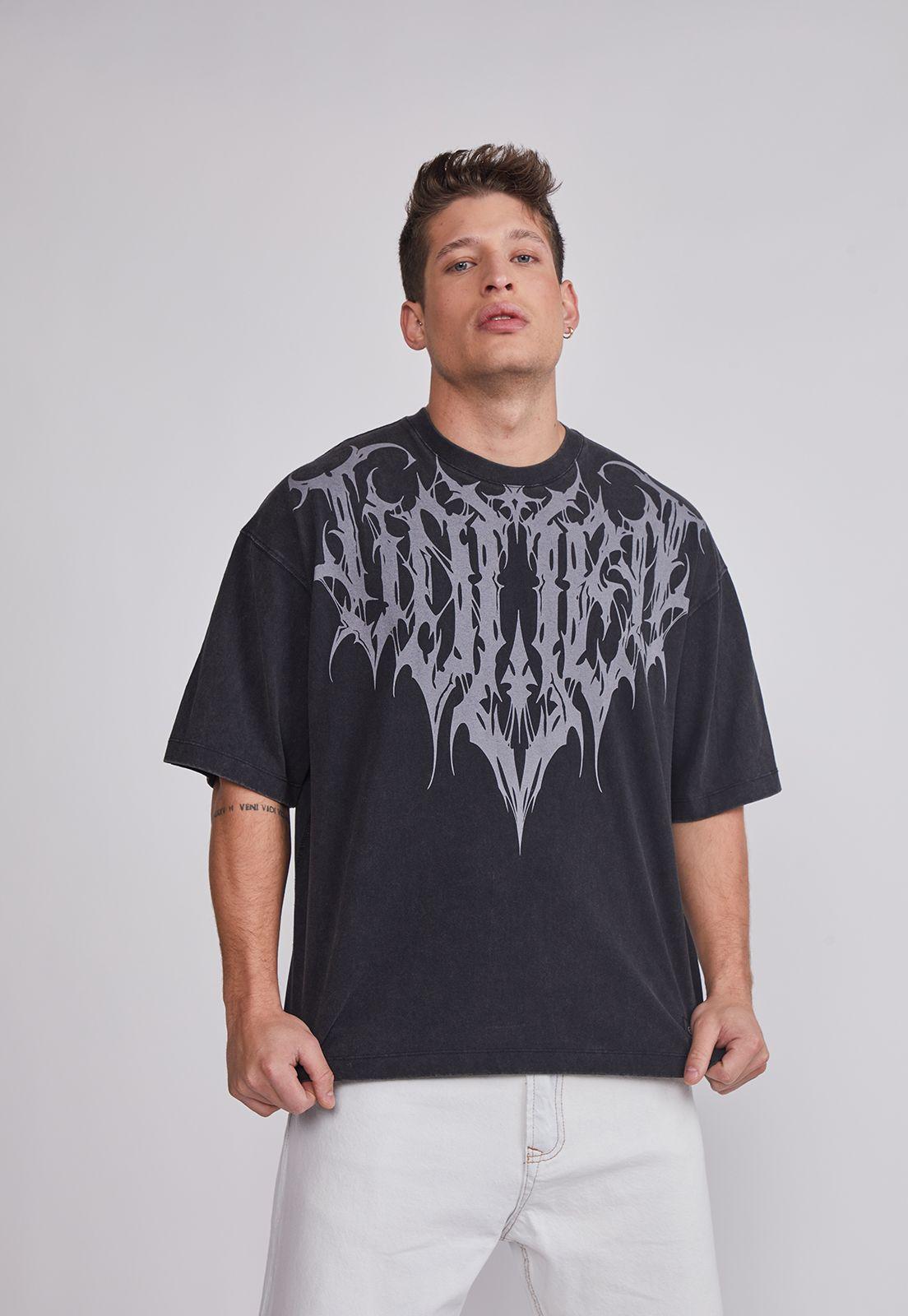 Polera Hombre Alas Negro Sioux-0