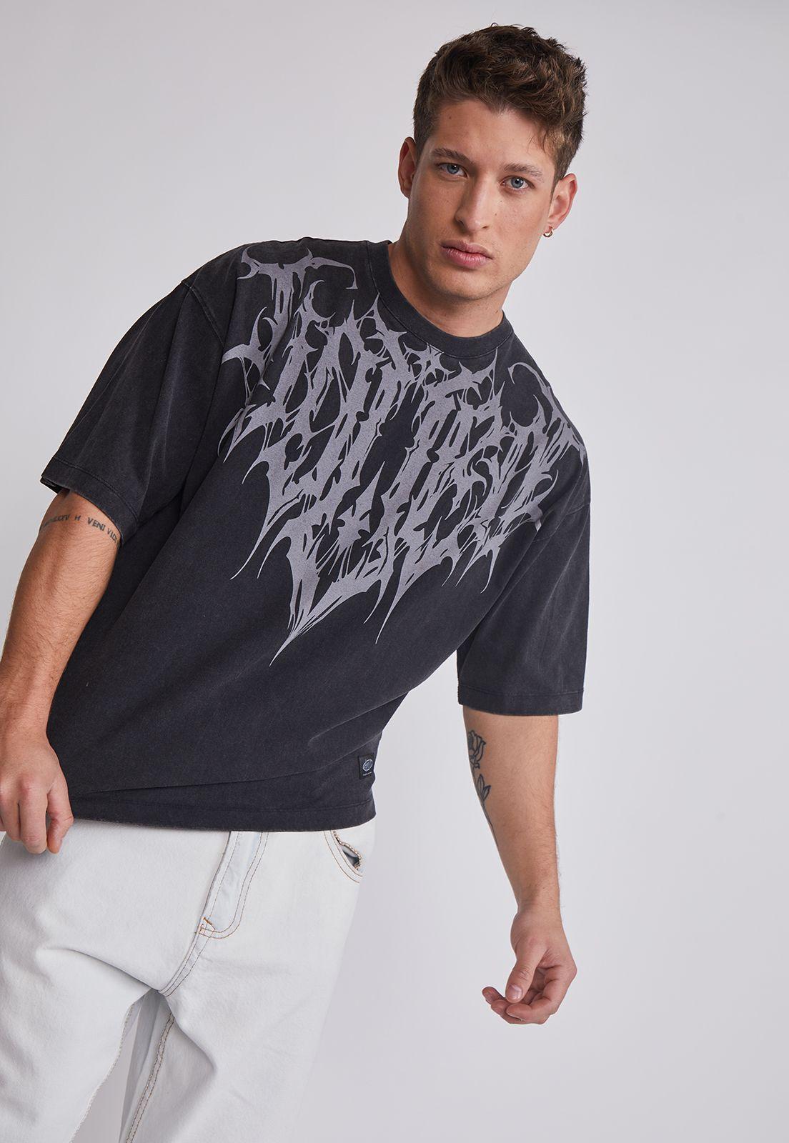 Polera Hombre Alas Negro Sioux-1