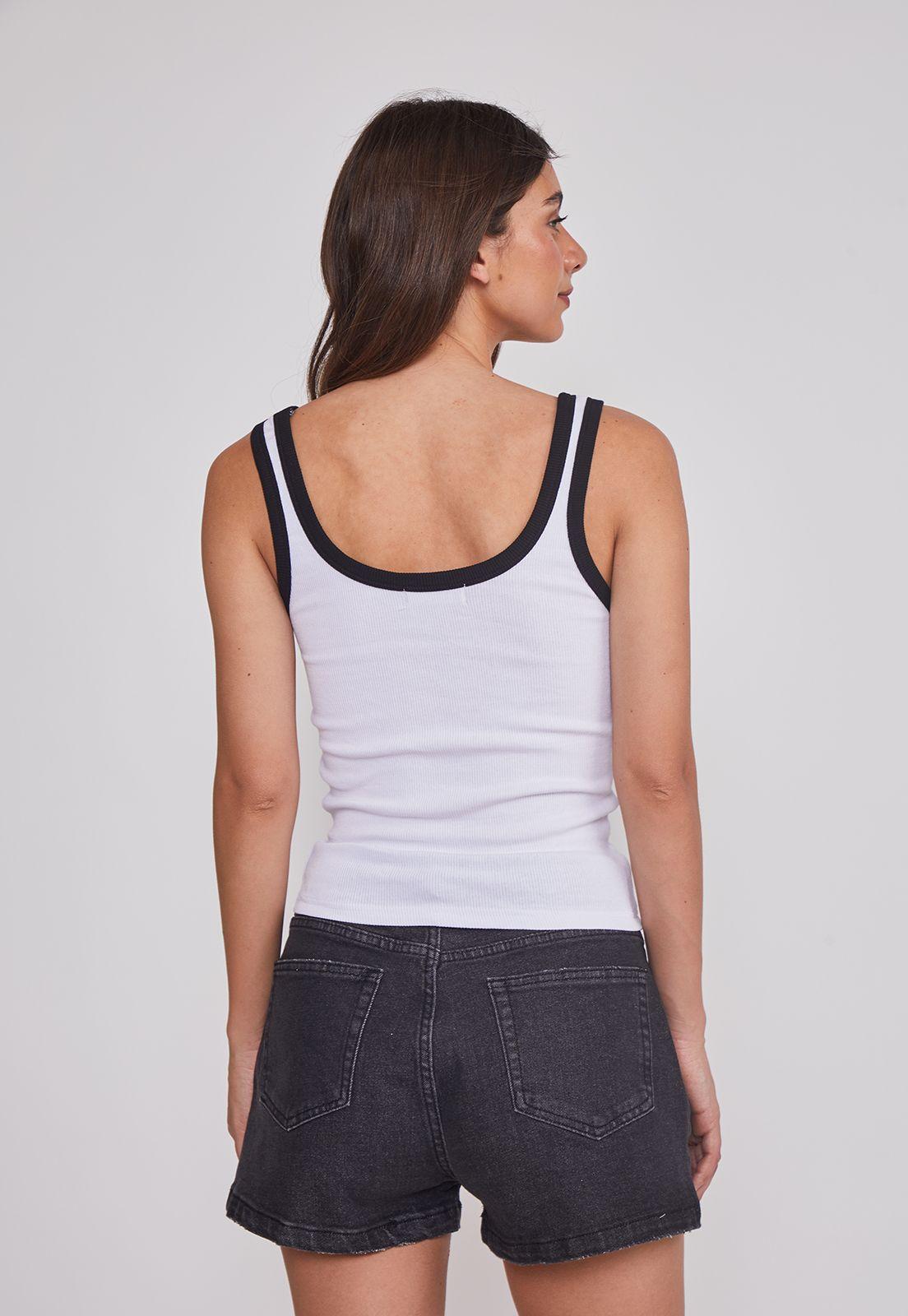 Peto Mujer Contraste Blanco Sioux-4