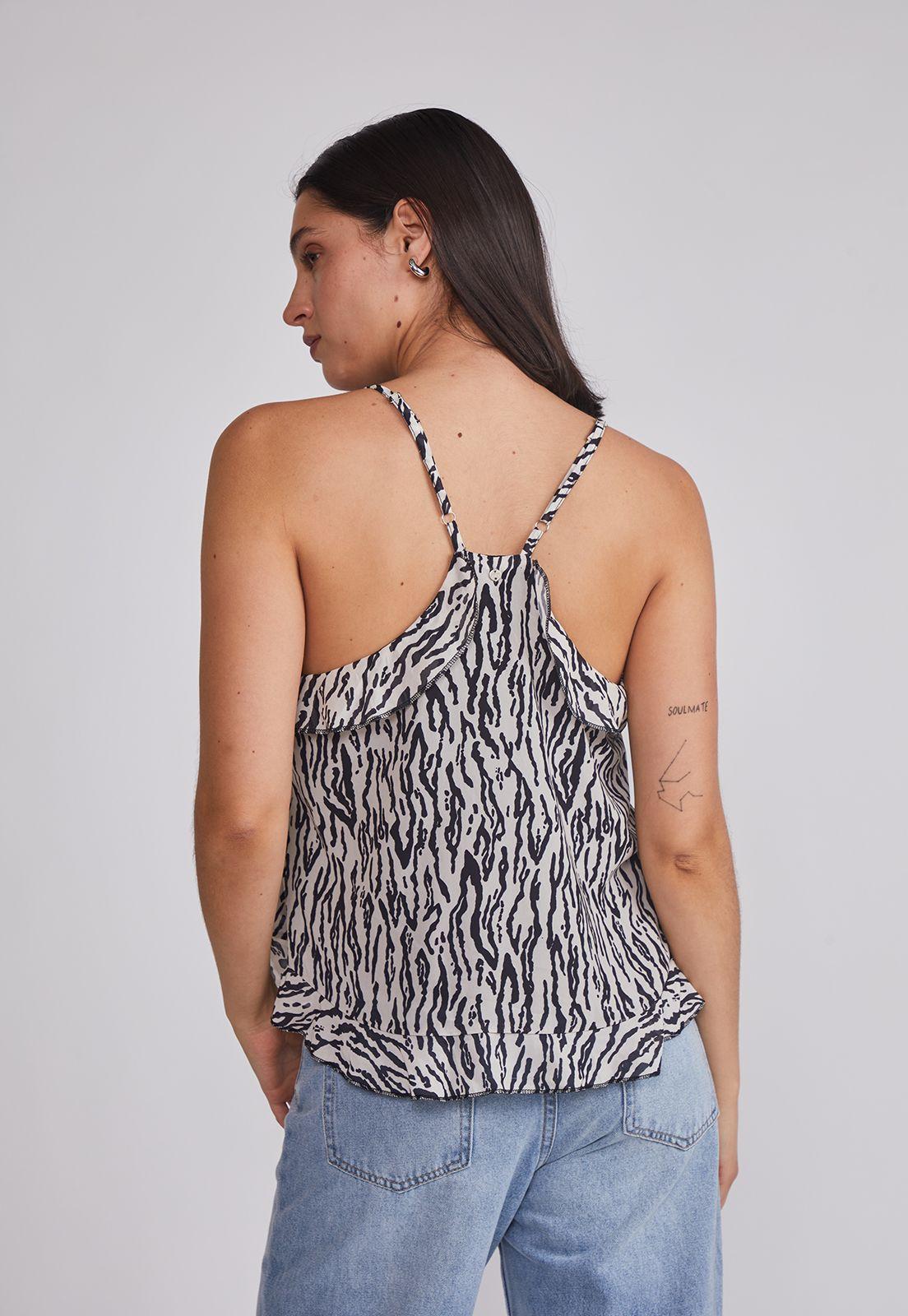 Blusa Mujer Full Print Blanco Sioux-3
