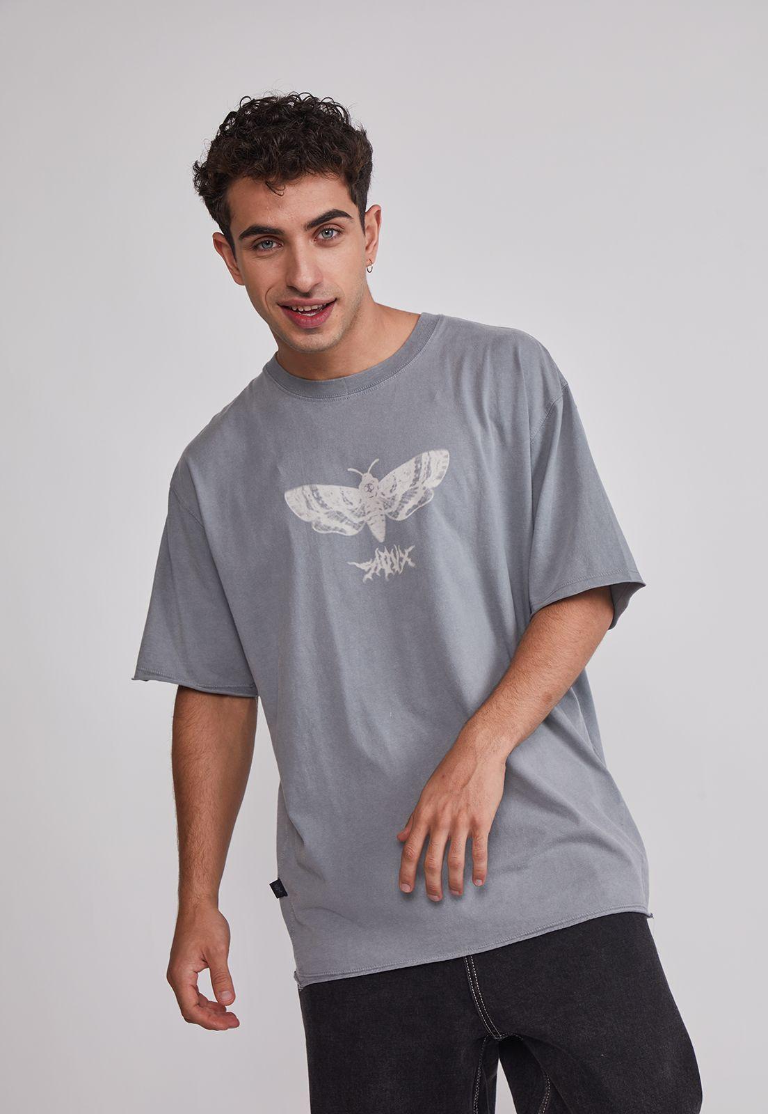 Polera Hombre Lavada Bicho Gris Sioux-0