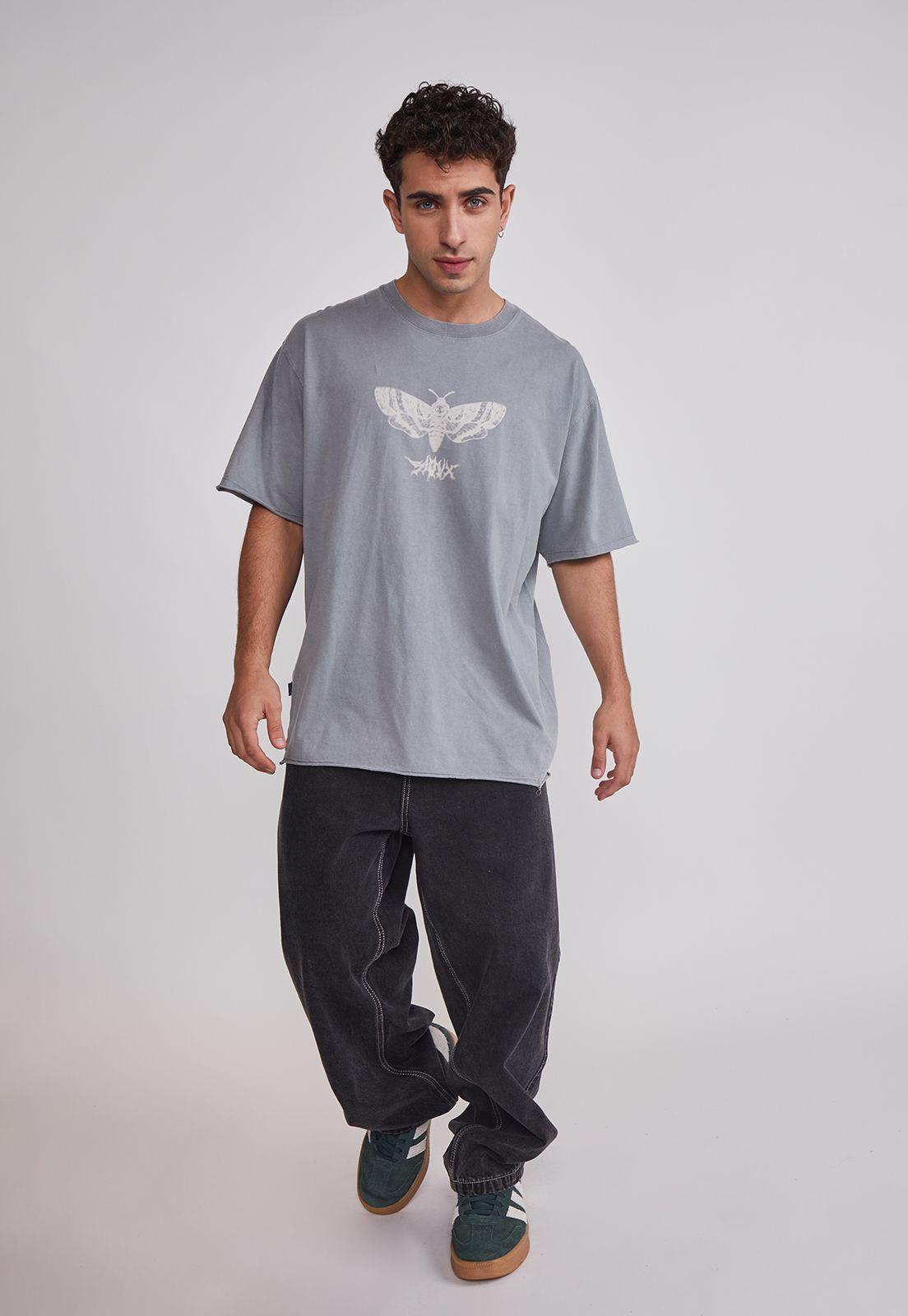 Polera Hombre Lavada Bicho Gris Sioux-1