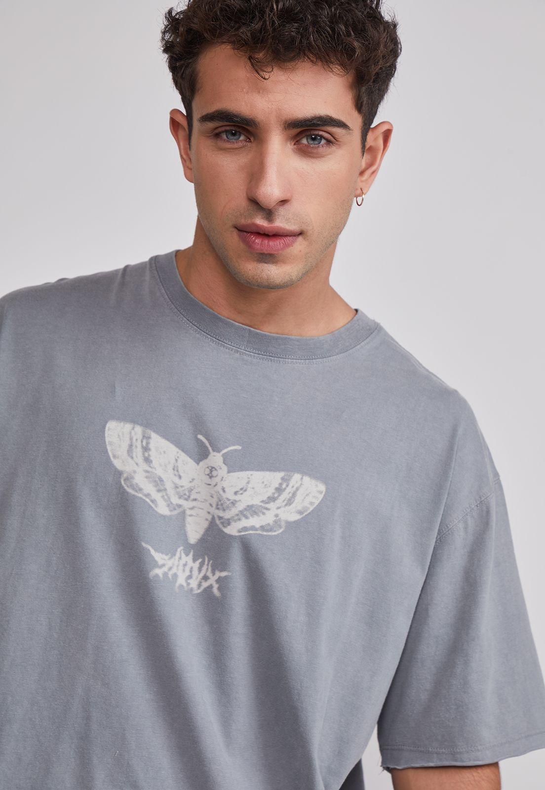 Polera Hombre Lavada Bicho Gris Sioux-2