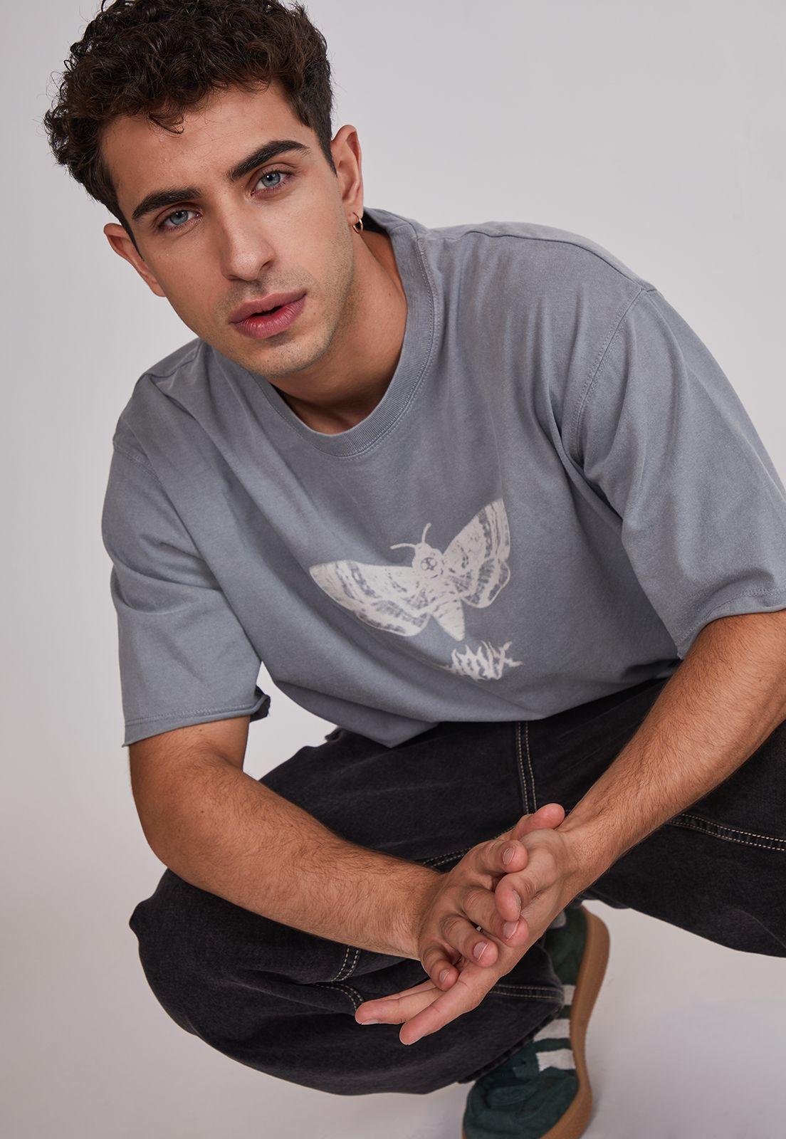 Polera Hombre Lavada Bicho Gris Sioux-3