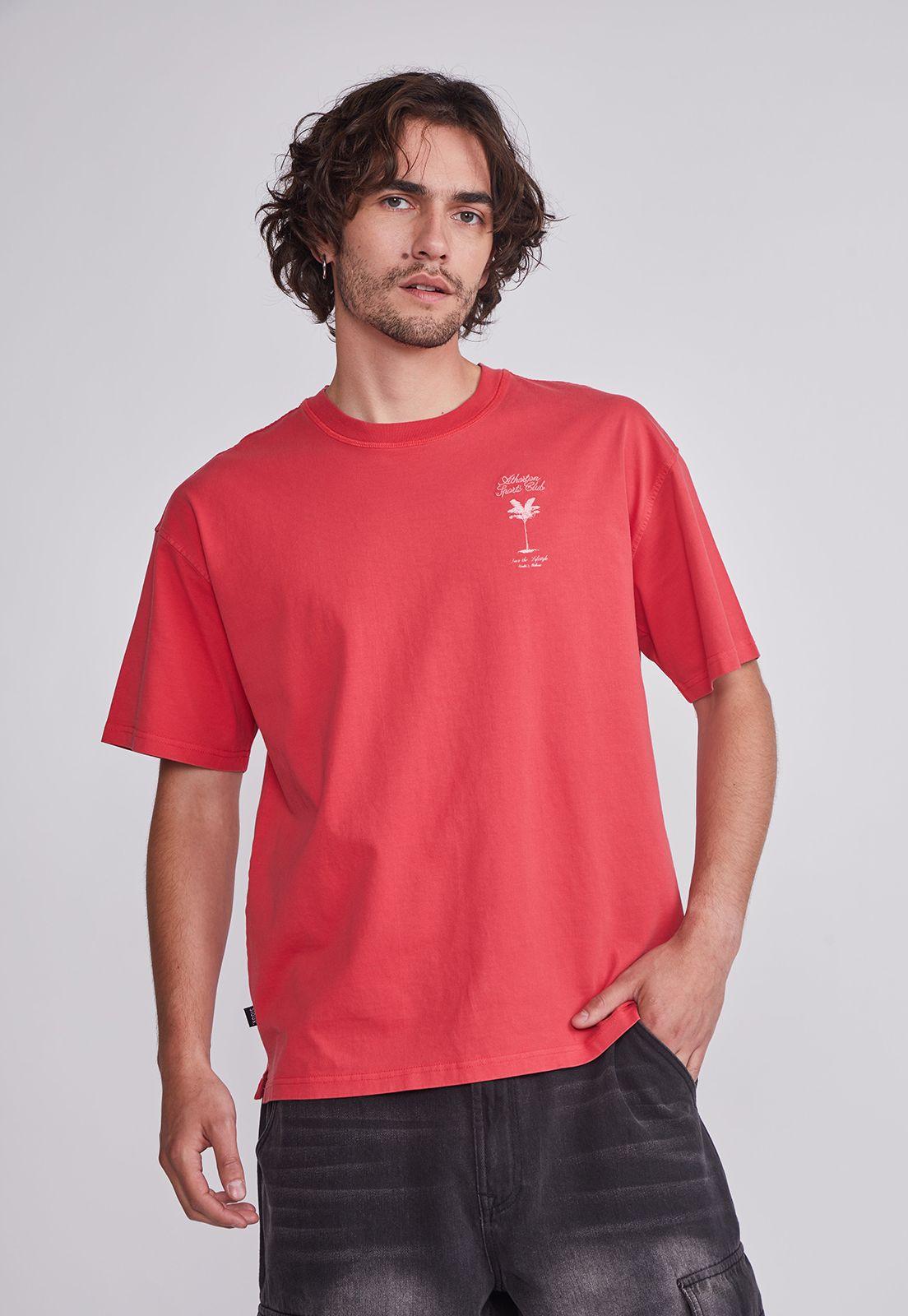 Polera Hombre Rojo Palmera Sioux-0