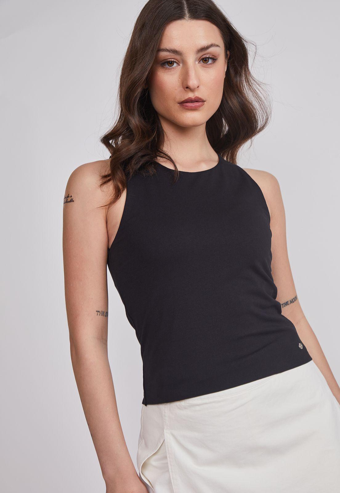 Peto Mujer Basic Negro Sioux-2