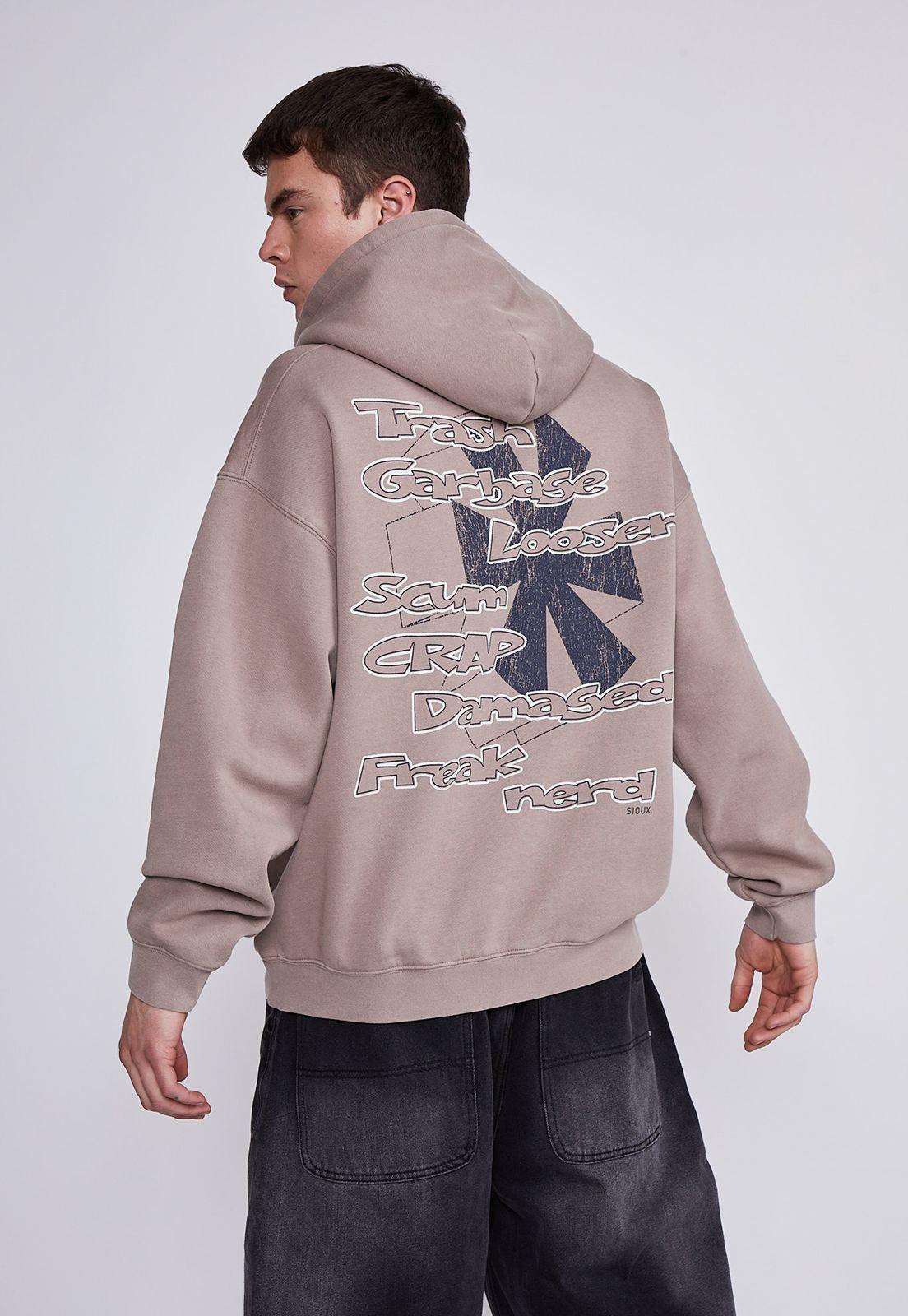 Polerón Hombre Arena We Are Jerks Sioux-2