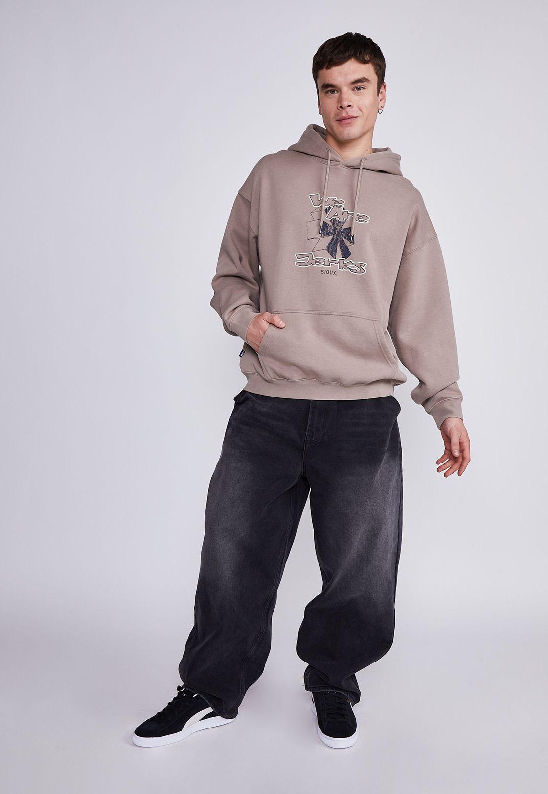 Polerón Hombre Arena We Are Jerks Sioux-3