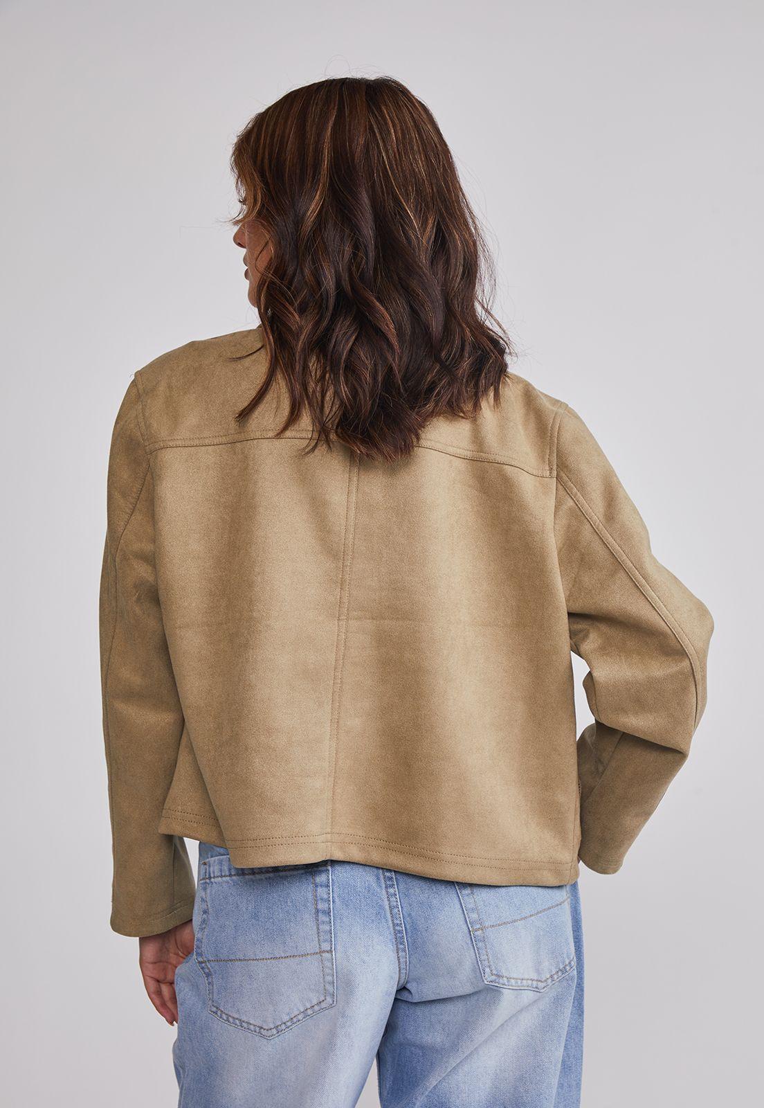 Chaqueta Mujer Bolsillos Delanteros Verde Sioux-2