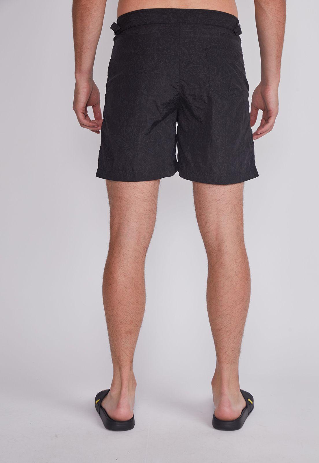Traje De Baño Hombre Negro Velcro Hebillas Sioux-3