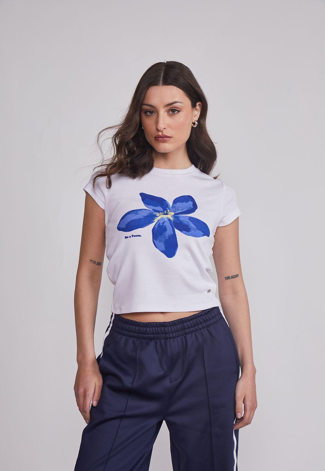Polera Mujer Flor Blanco Sioux-0