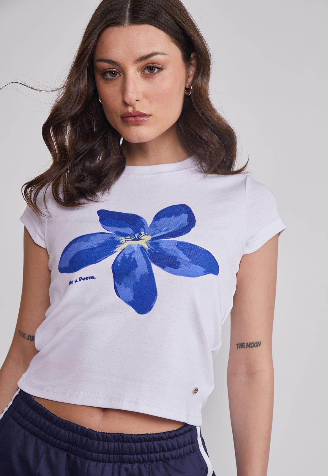 Polera Mujer Flor Blanco Sioux-1