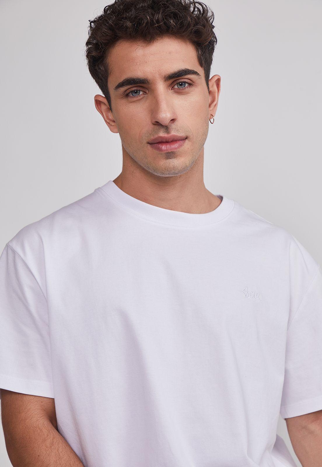 Polera Hombre Basic Lisa Blanco Sioux-2