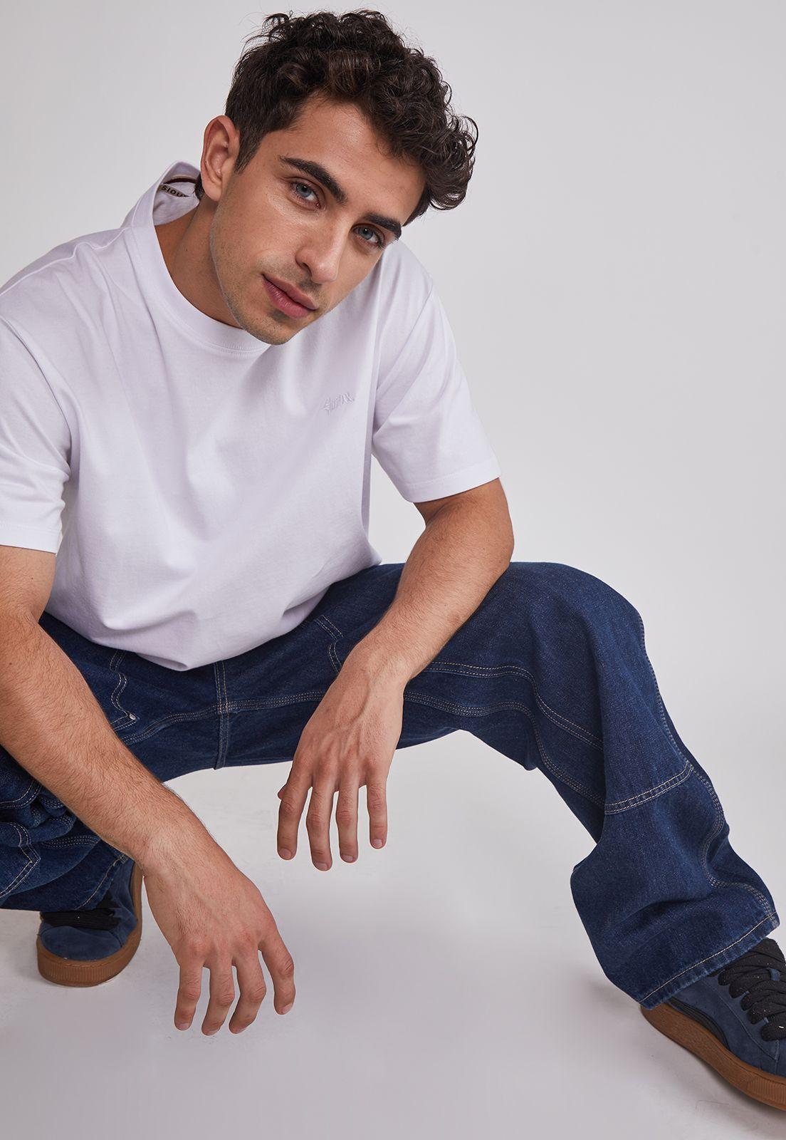 Polera Hombre Basic Lisa Blanco Sioux-3