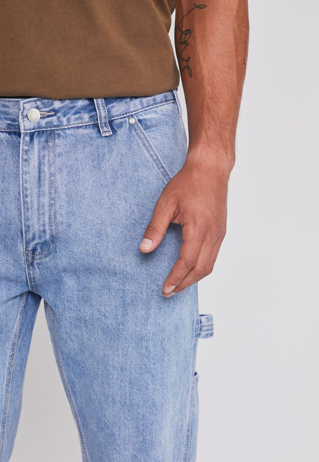 Jeans Hombre Carpintero Cierre Celeste Sioux-3