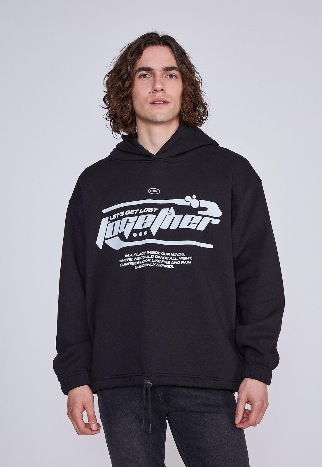 Poleron Hombre Together Negro Sioux-0