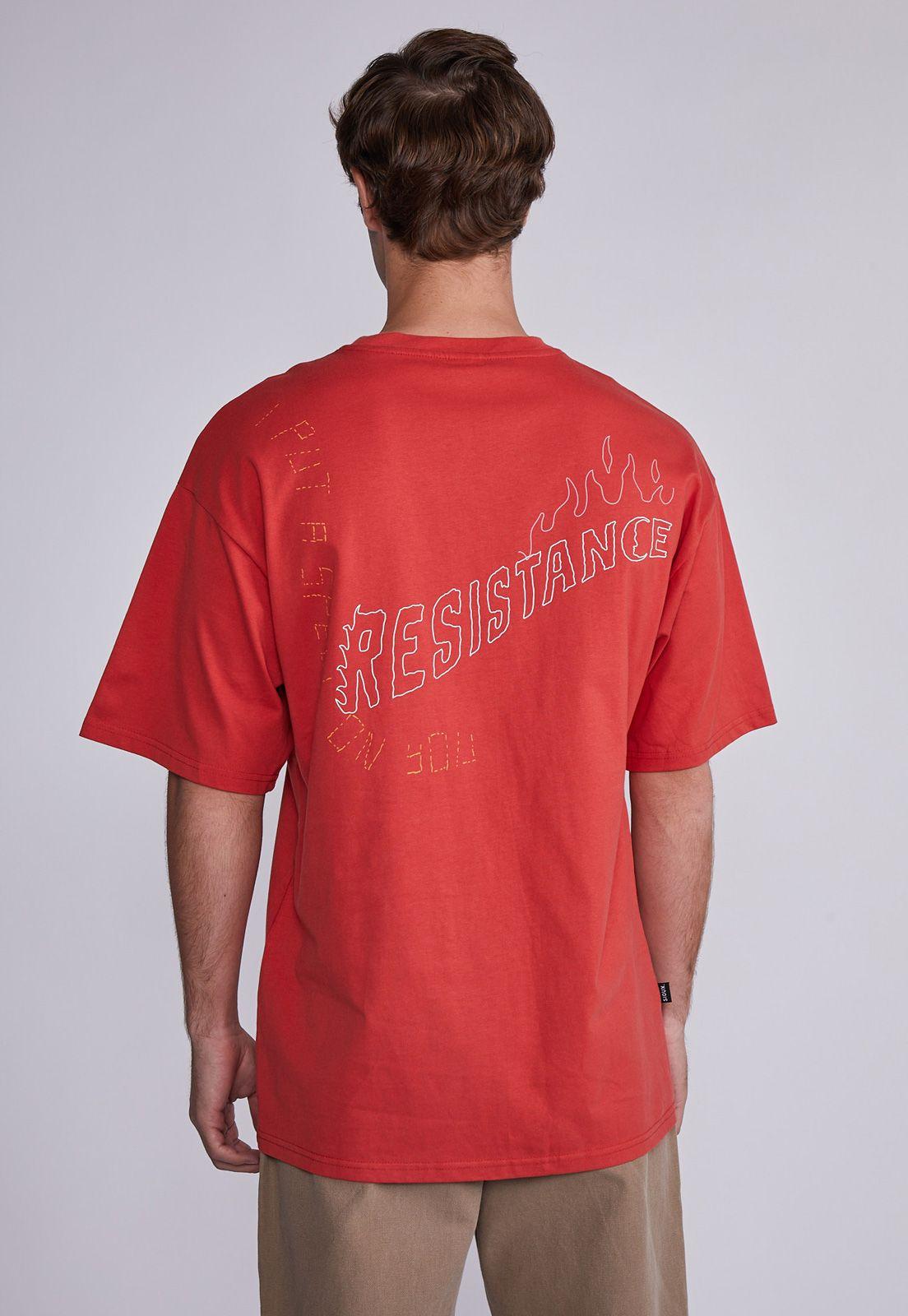 Polera Hombre Rojo Resistence Sioux-2