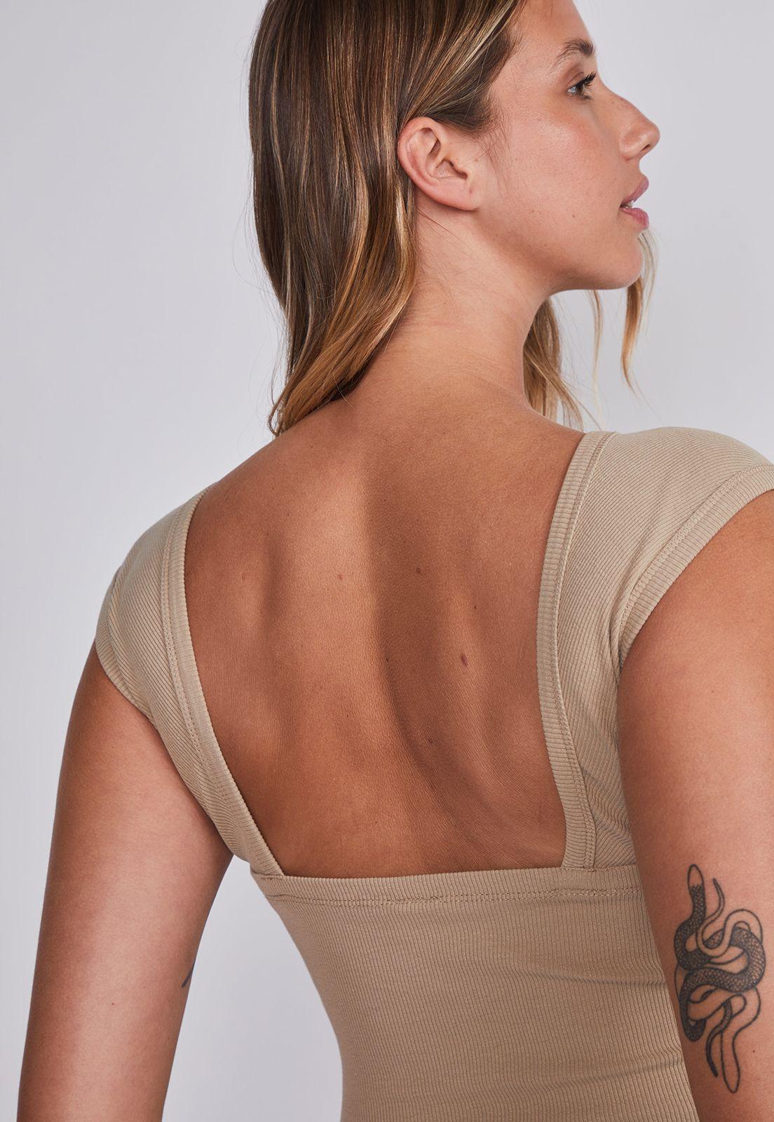 Polera Mujer Rosado Lavada Espalda Sioux-2