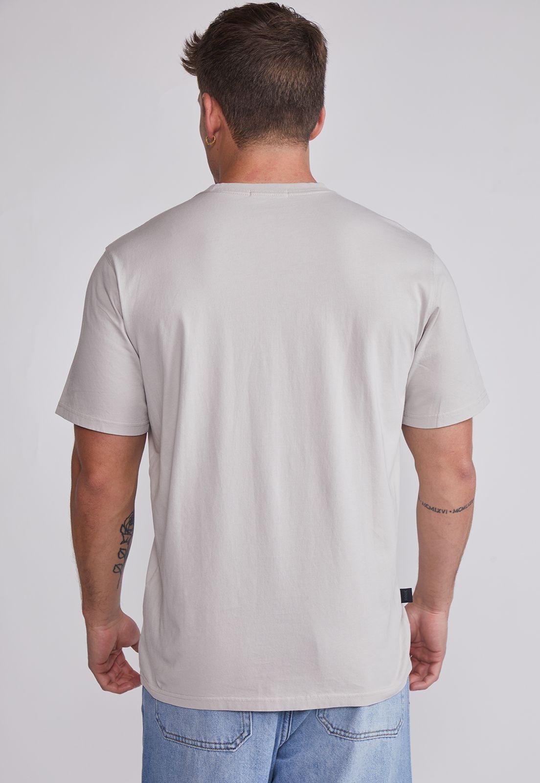 Polera Hombre Básica Lisa Gris Sioux-3