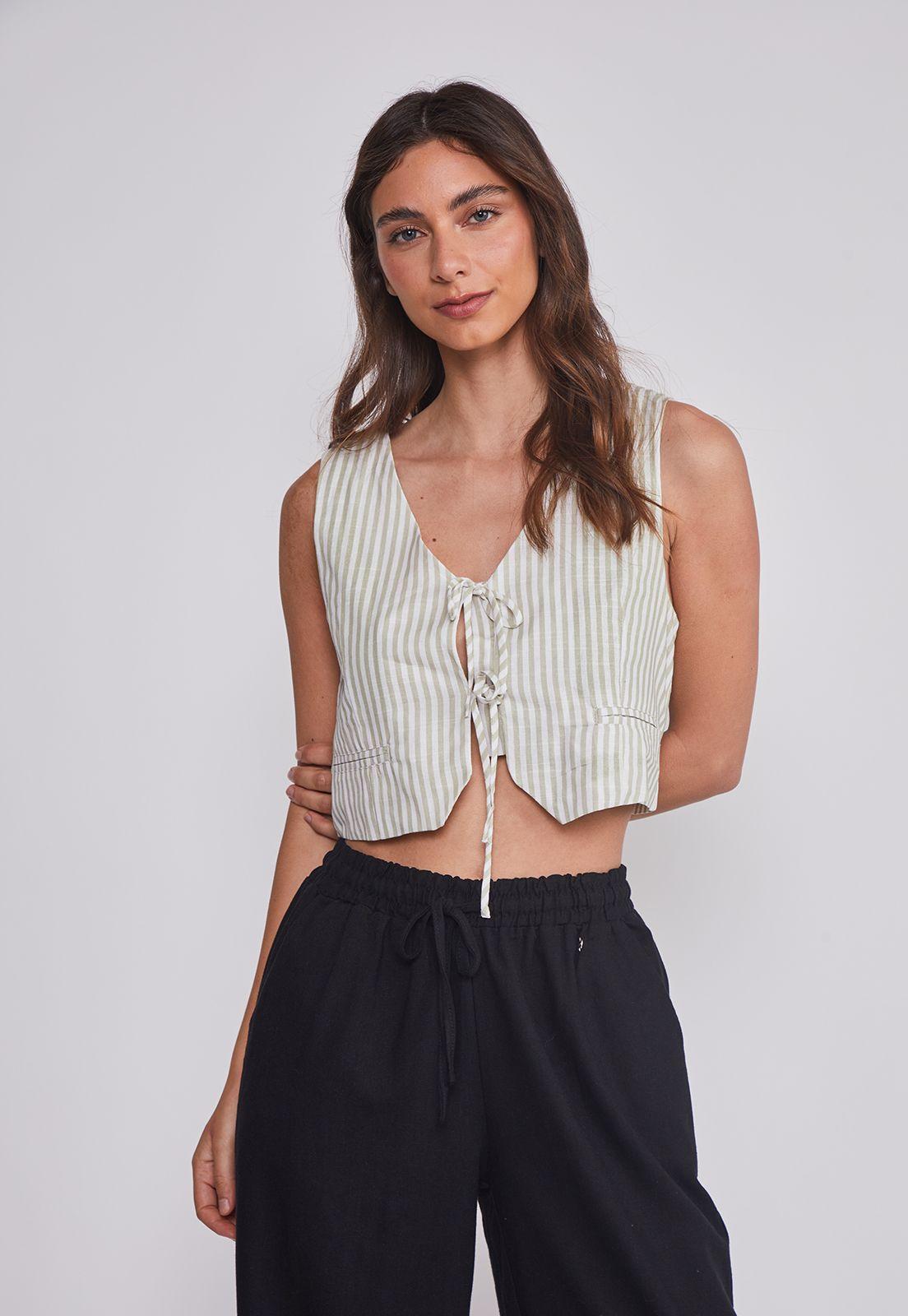 Chaqueta Mujer Lazos Verde Sioux-0