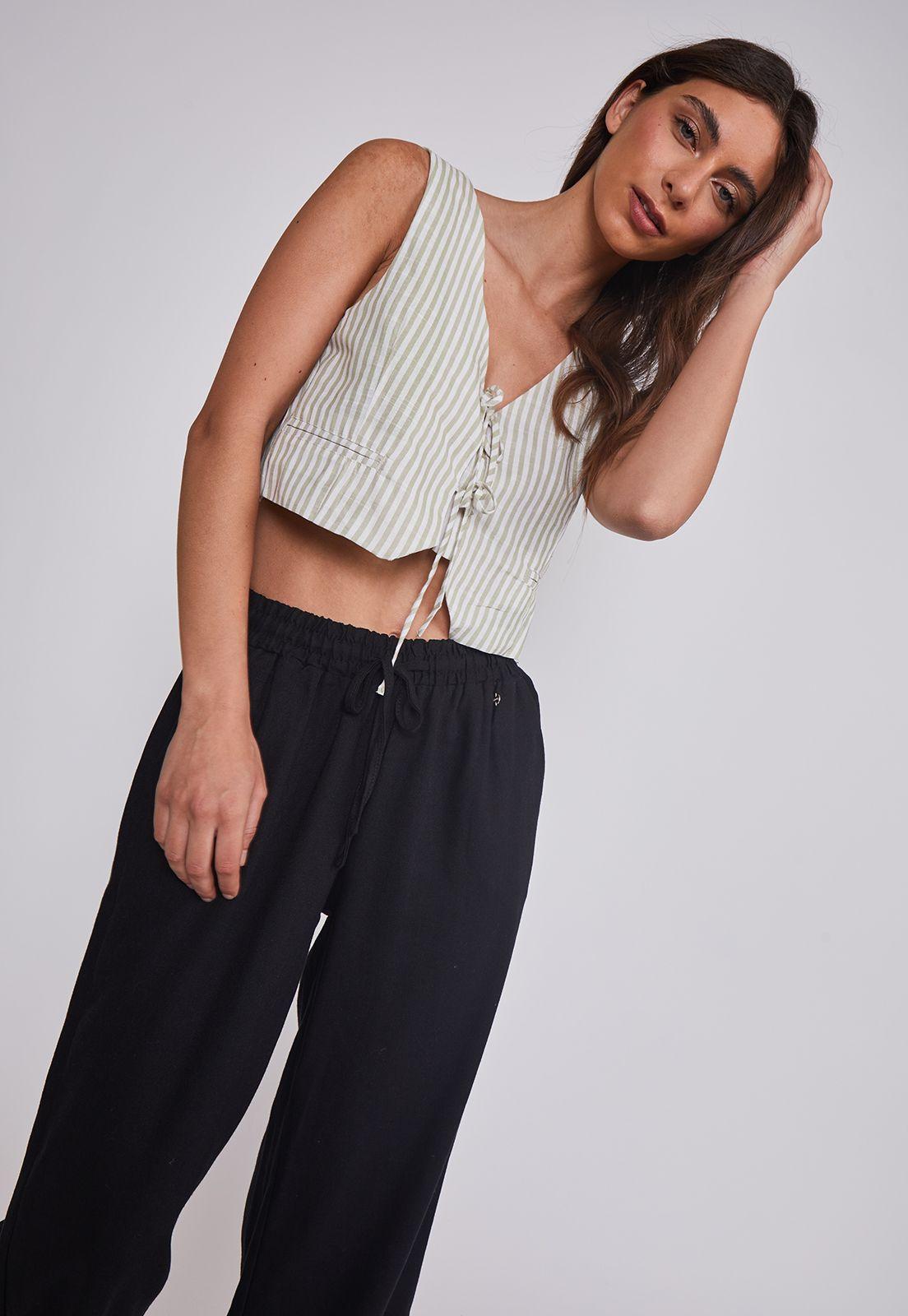 Chaqueta Mujer Lazos Verde Sioux-1