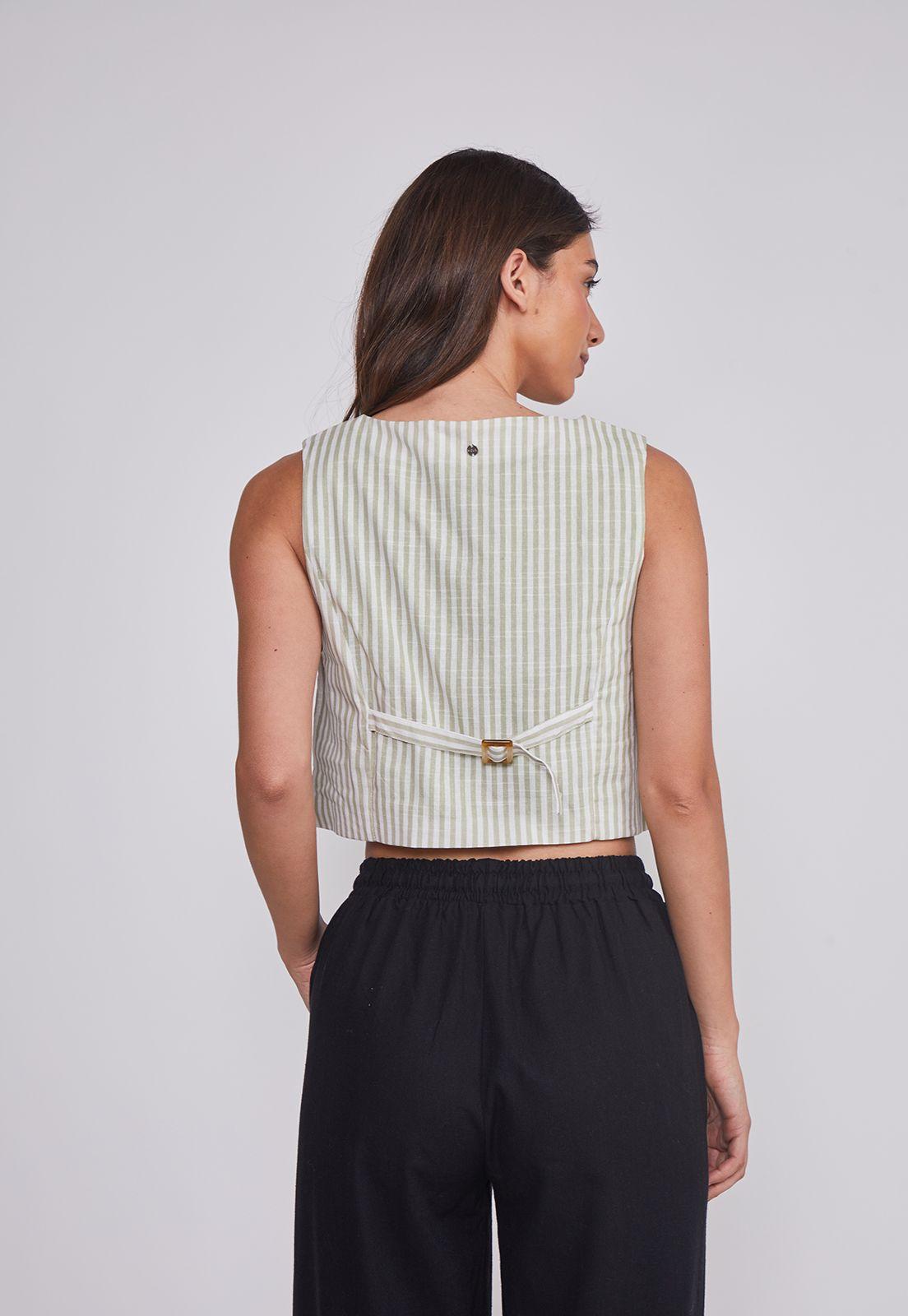 Chaqueta Mujer Lazos Verde Sioux-3